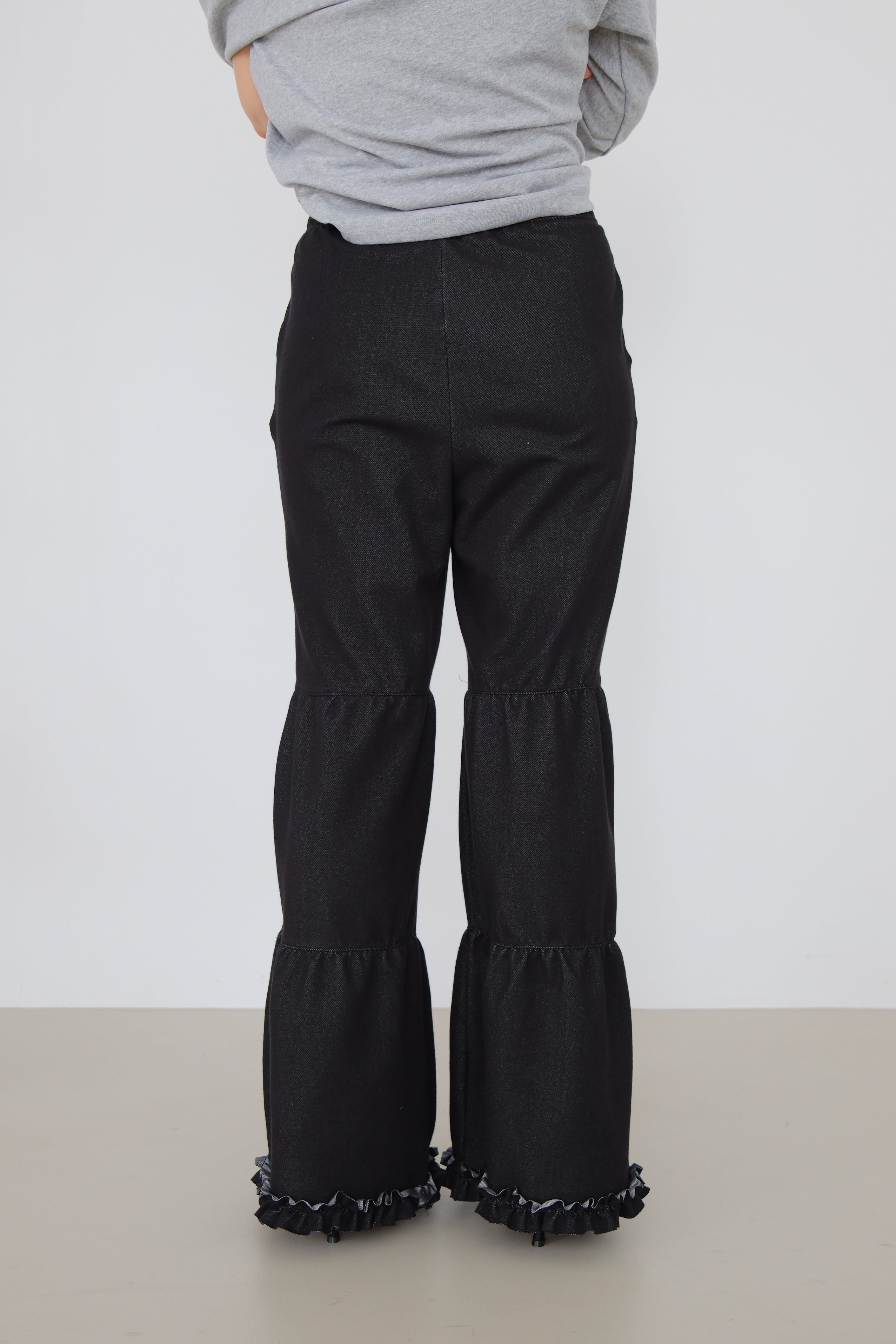 Demi Panel Flare Denim Pants