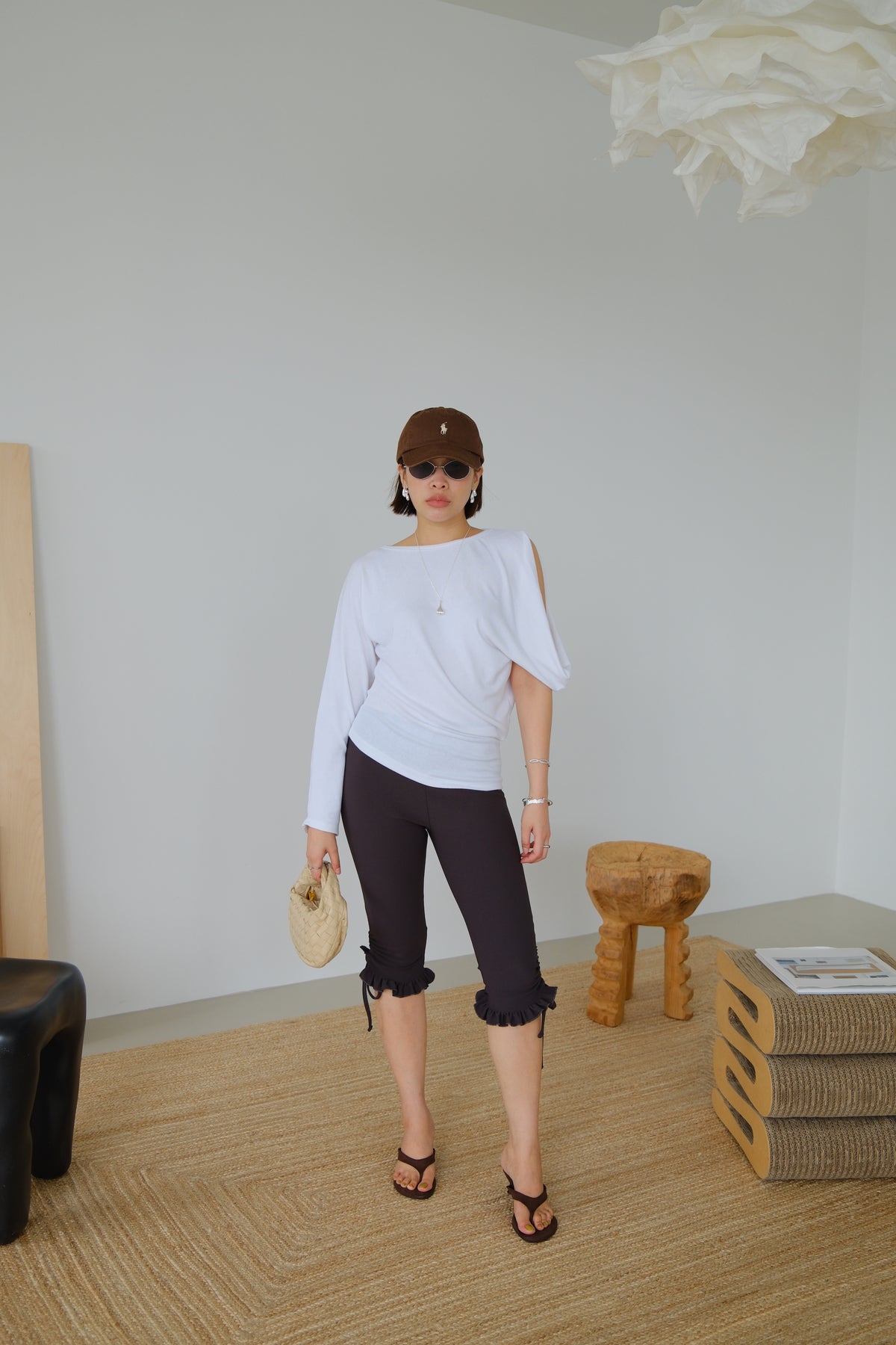 Riva Asymmetric Sleeve Top