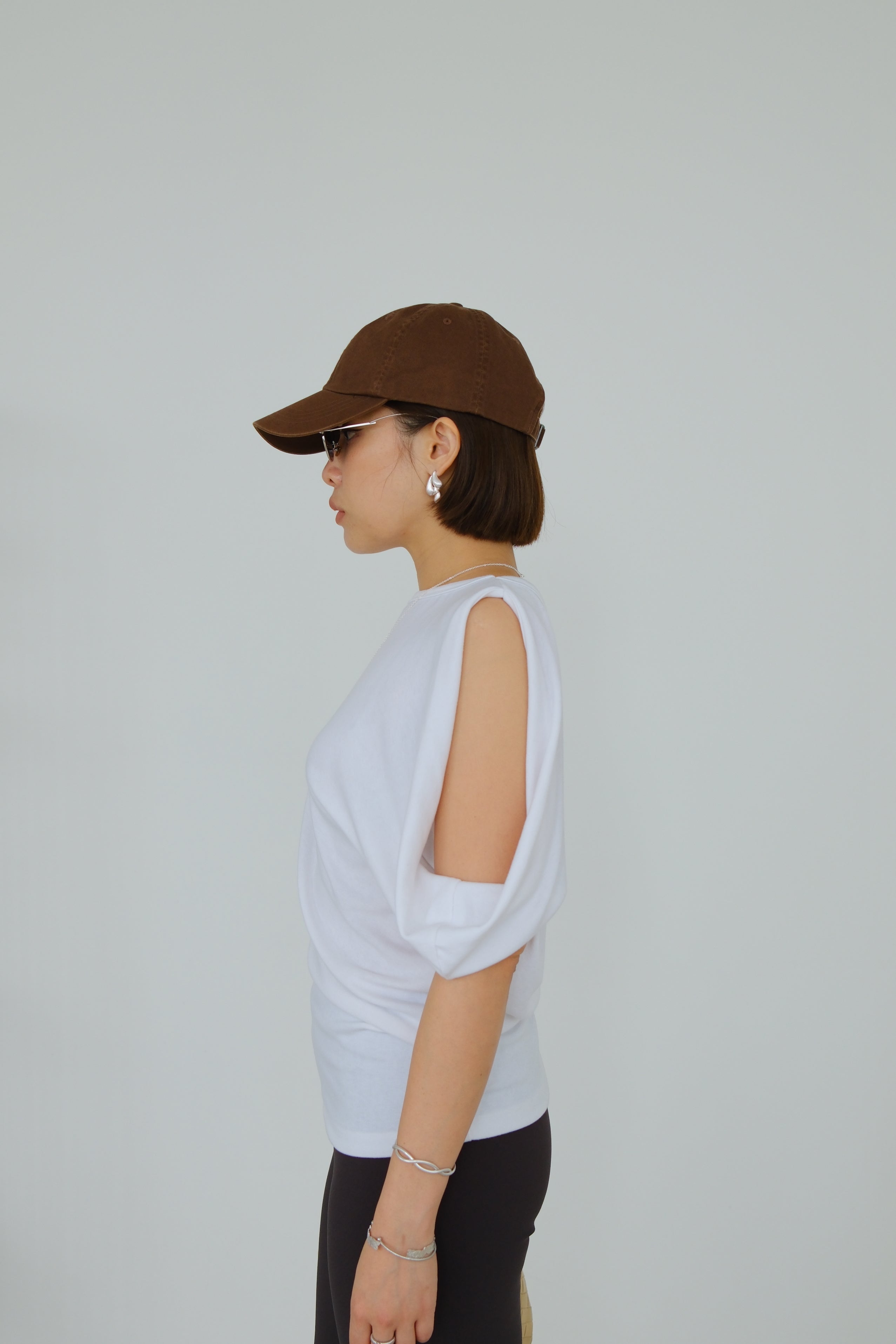 Riva Asymmetric Sleeve Top