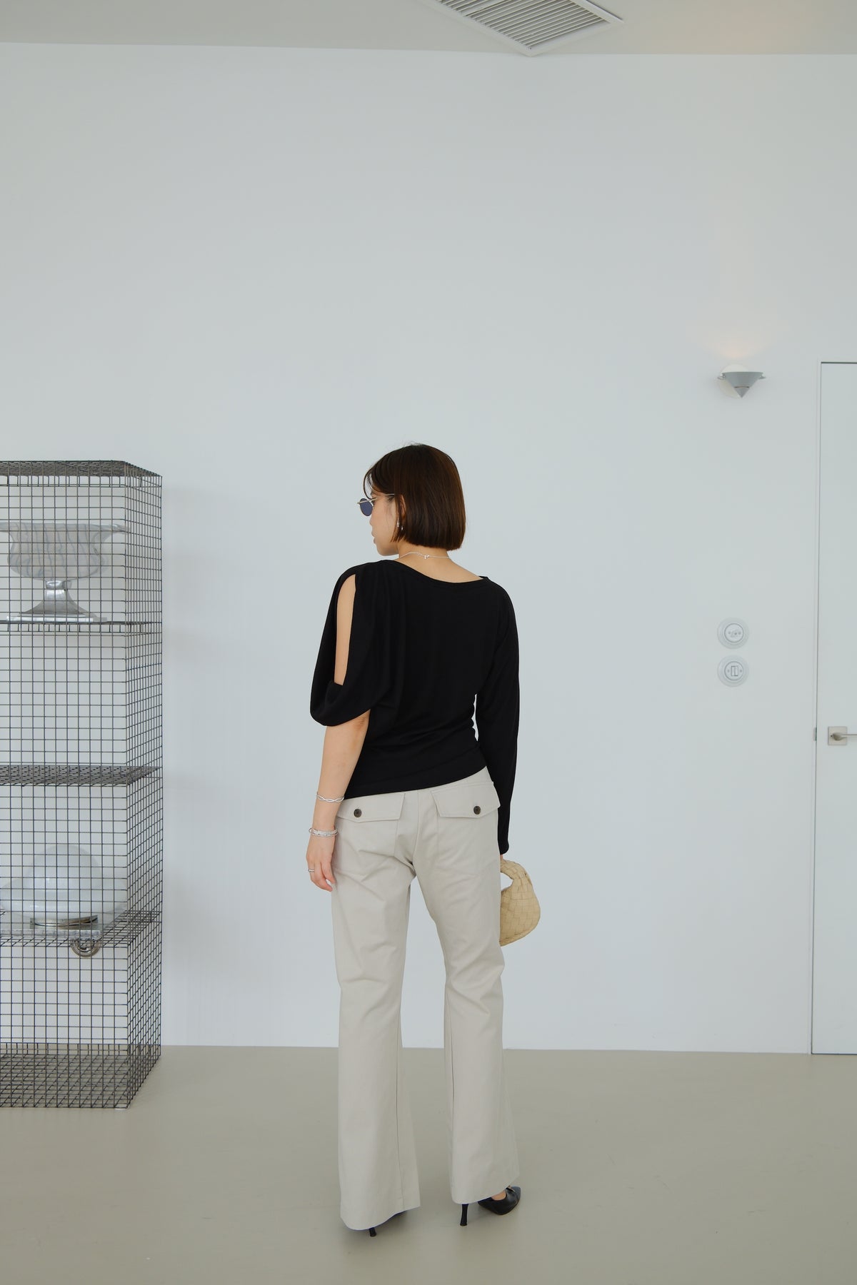 Riva Asymmetric Sleeve Top