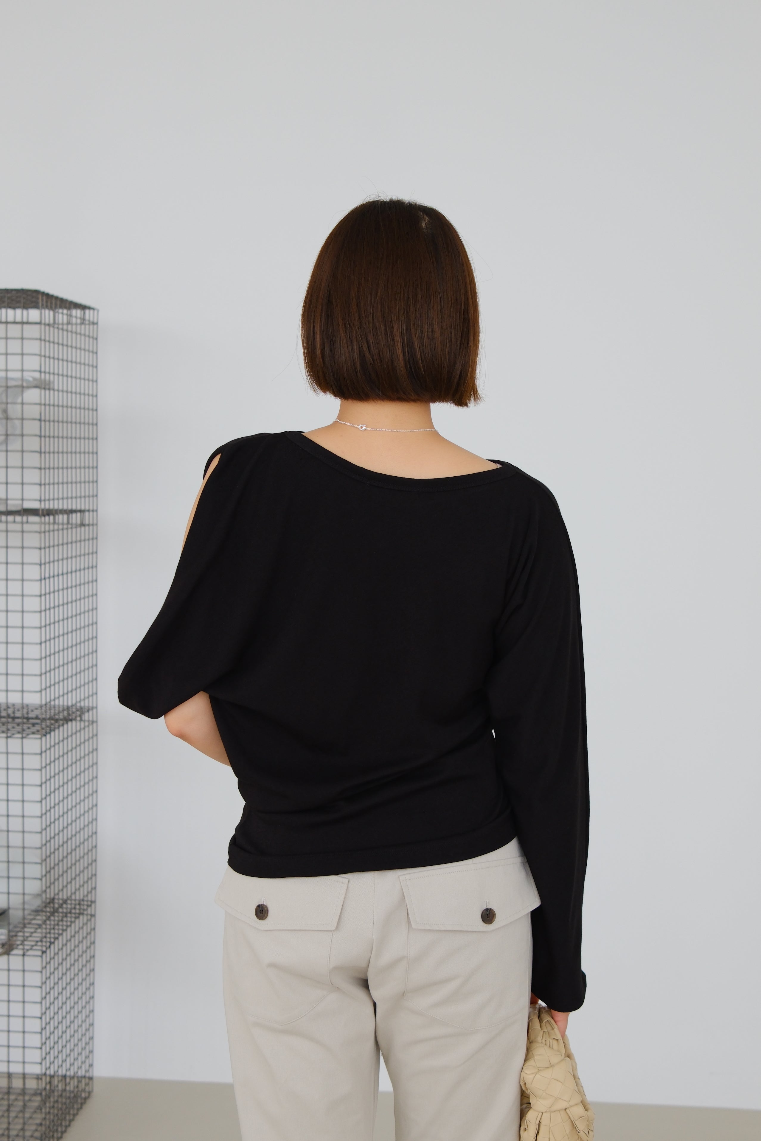 Riva Asymmetric Sleeve Top