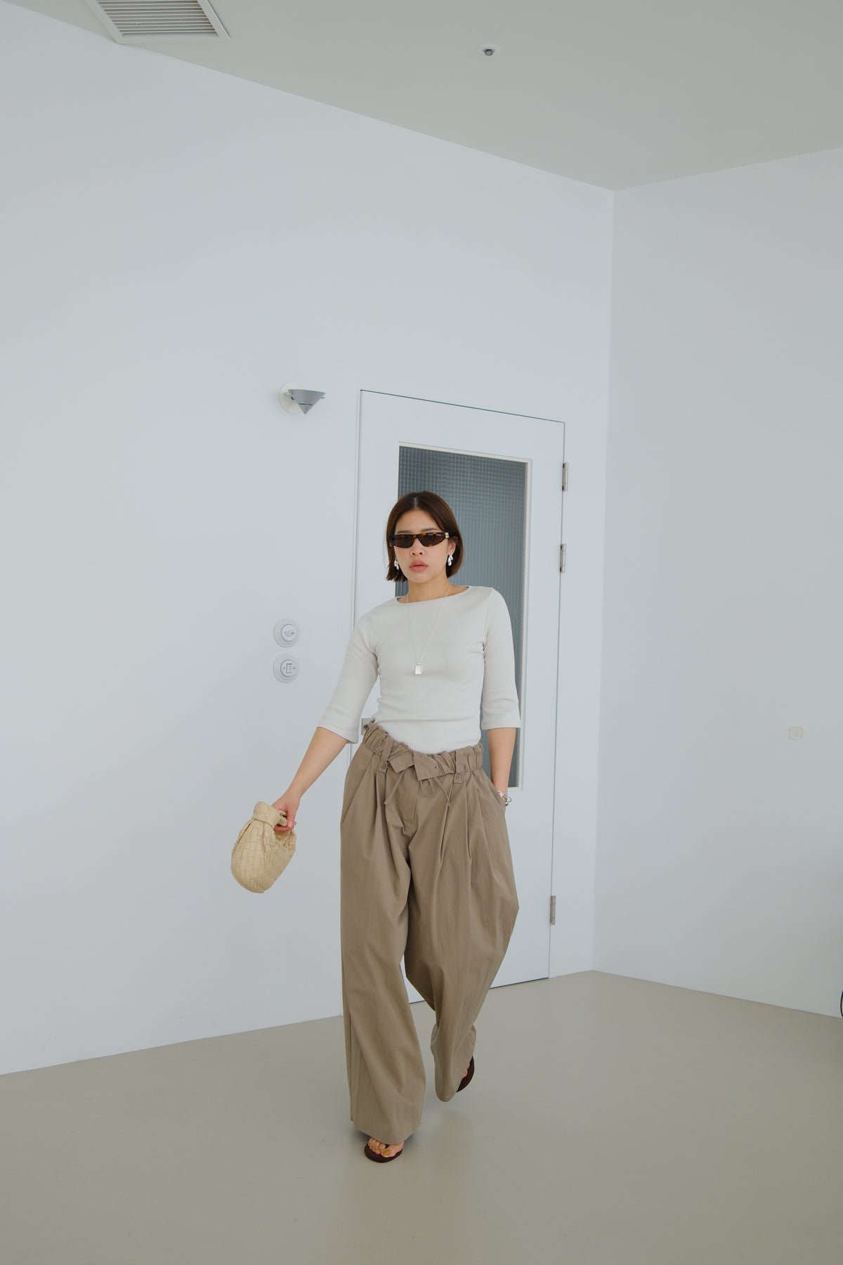 Soleil Roll-Up Waist Trousers