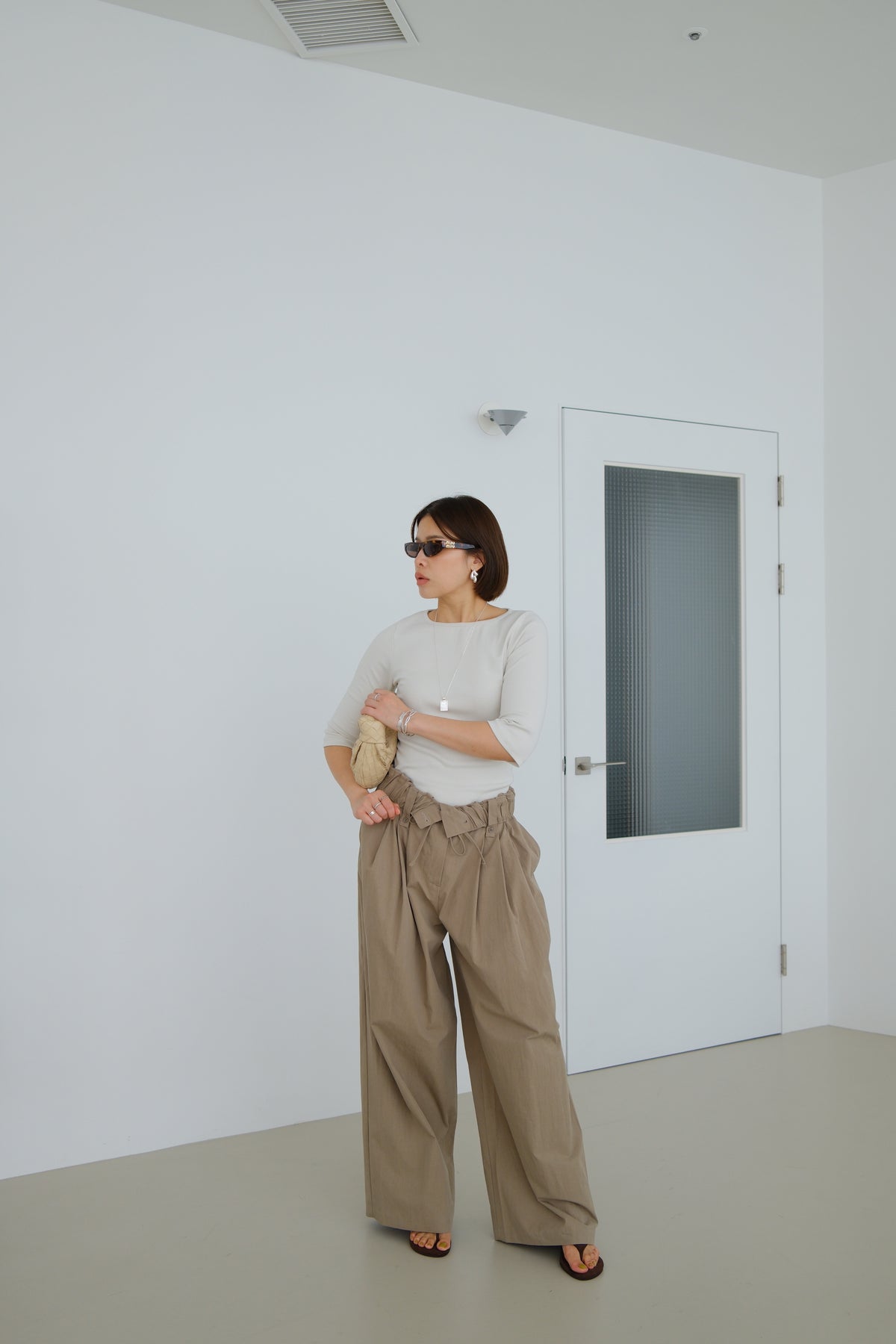 Soleil Roll-Up Waist Trousers