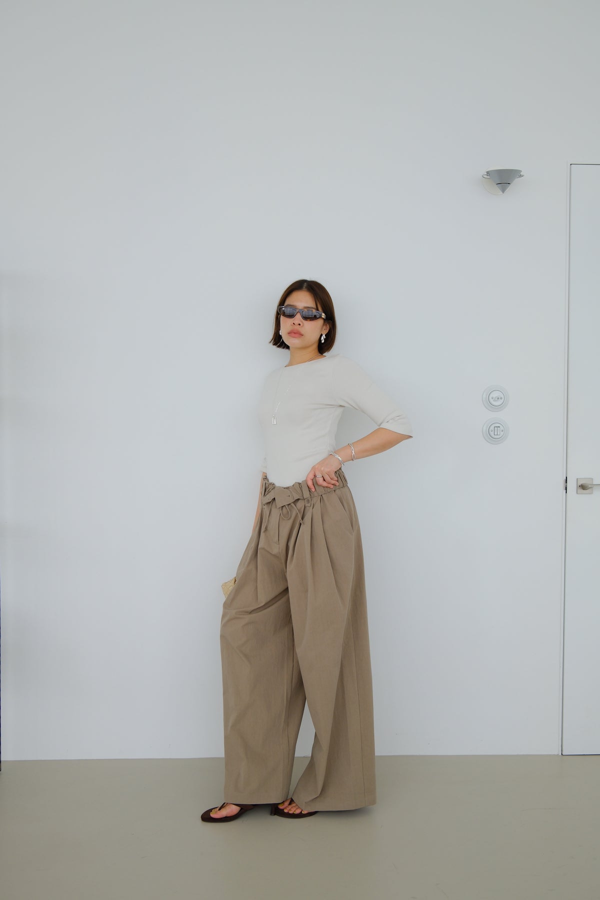 Soleil Roll-Up Waist Trousers
