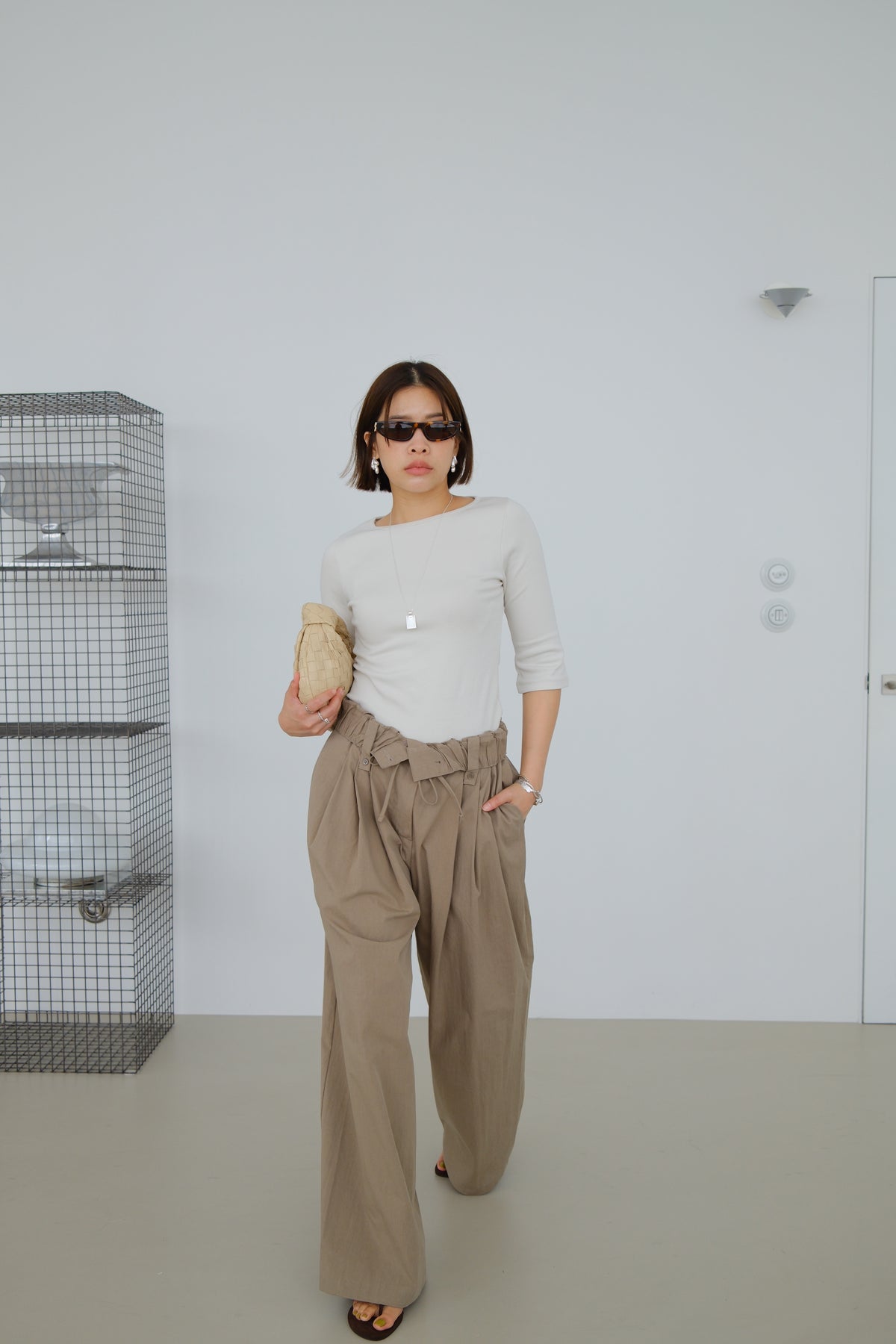 Soleil Roll-Up Waist Trousers