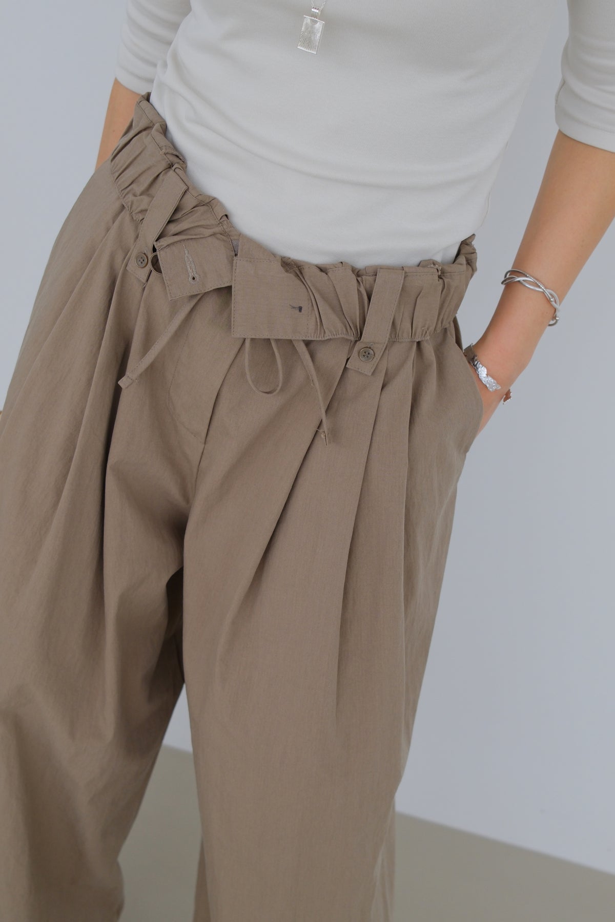 Soleil Roll-Up Waist Trousers