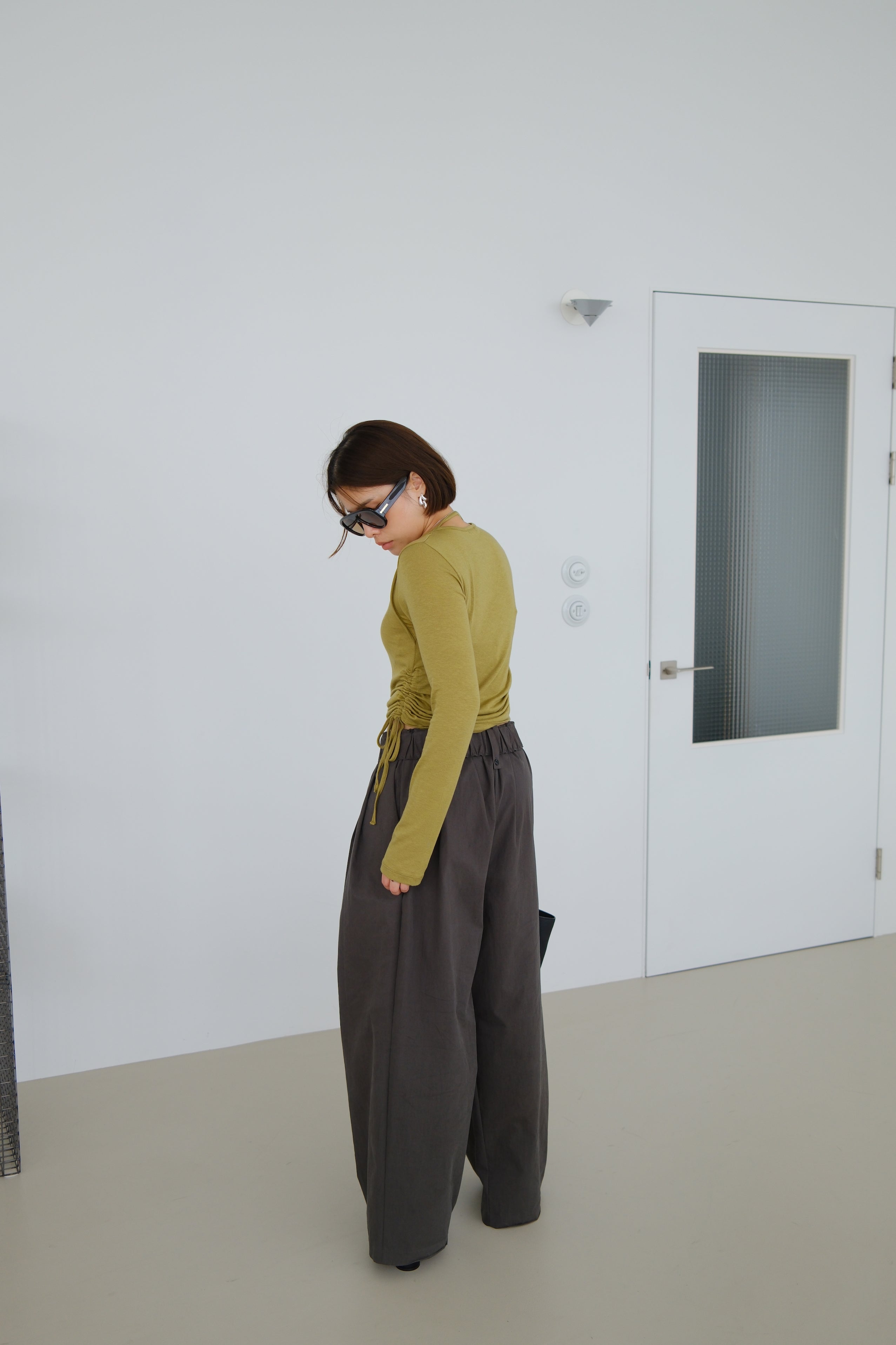 Sola Side Gathered Top