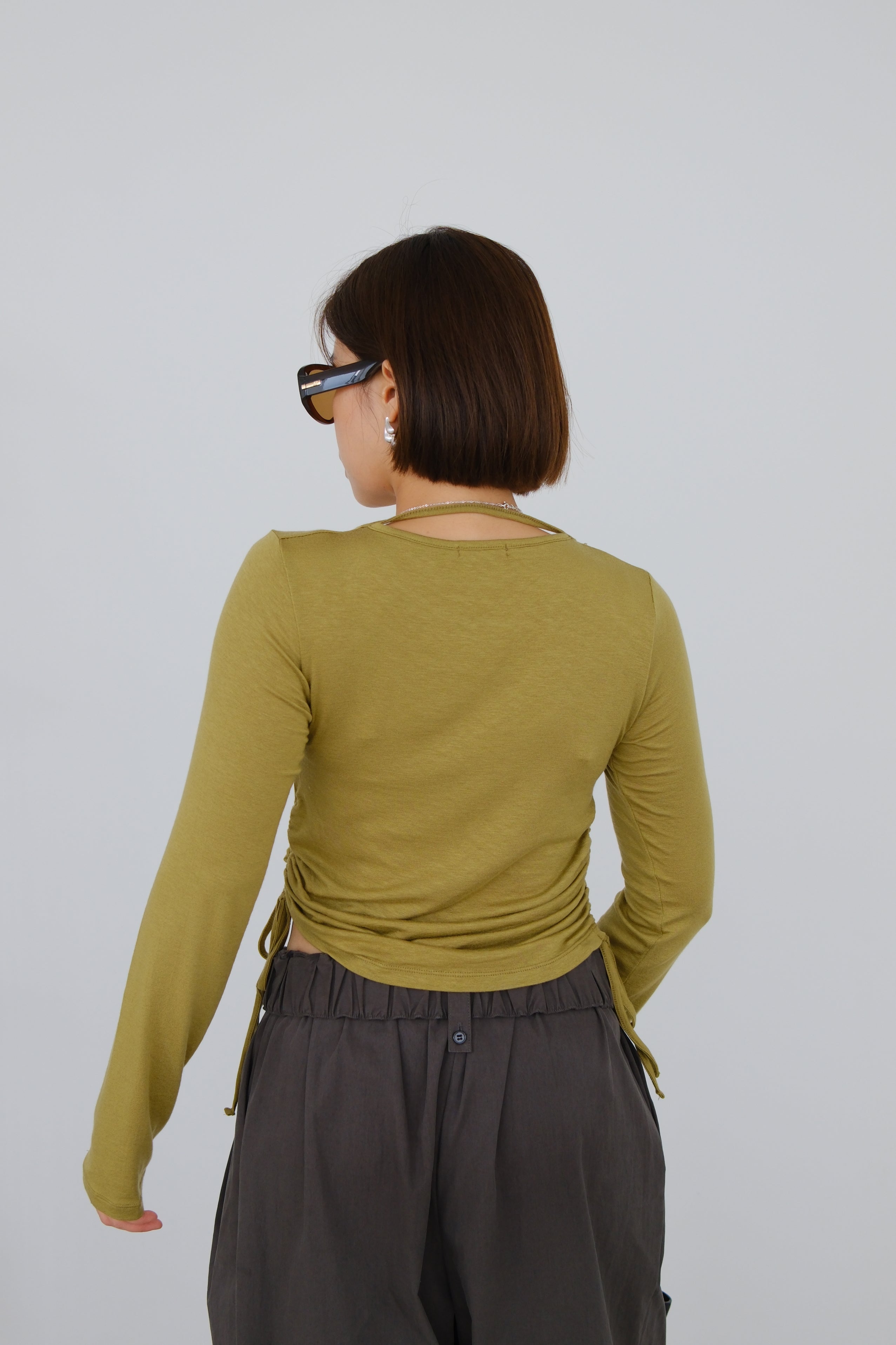 Sola Side Gathered Top