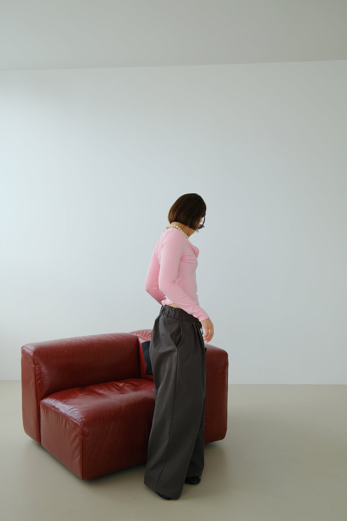 Nara Soft Button V-Neck Top
