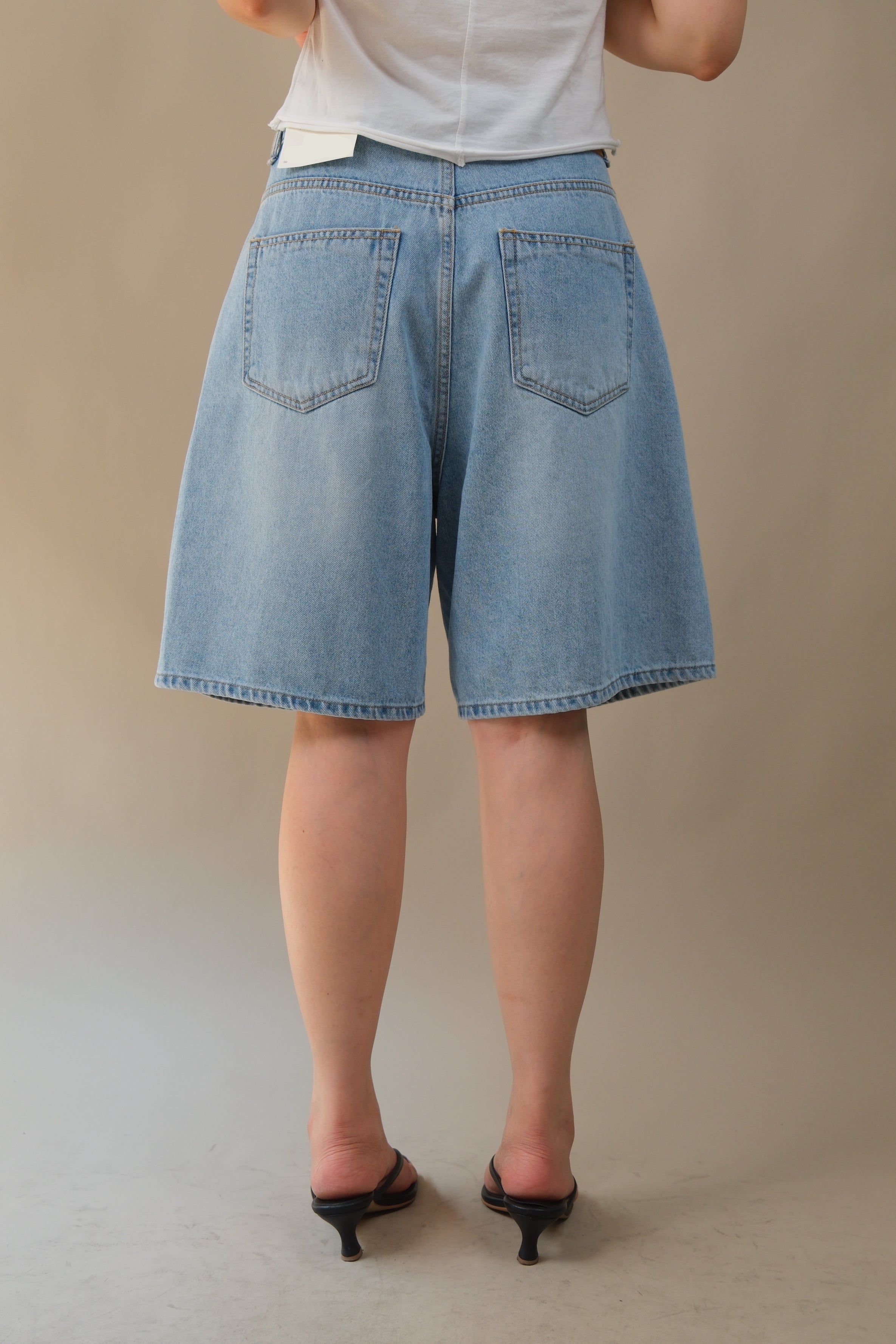 Mika Adjustable Waist Denim Shorts