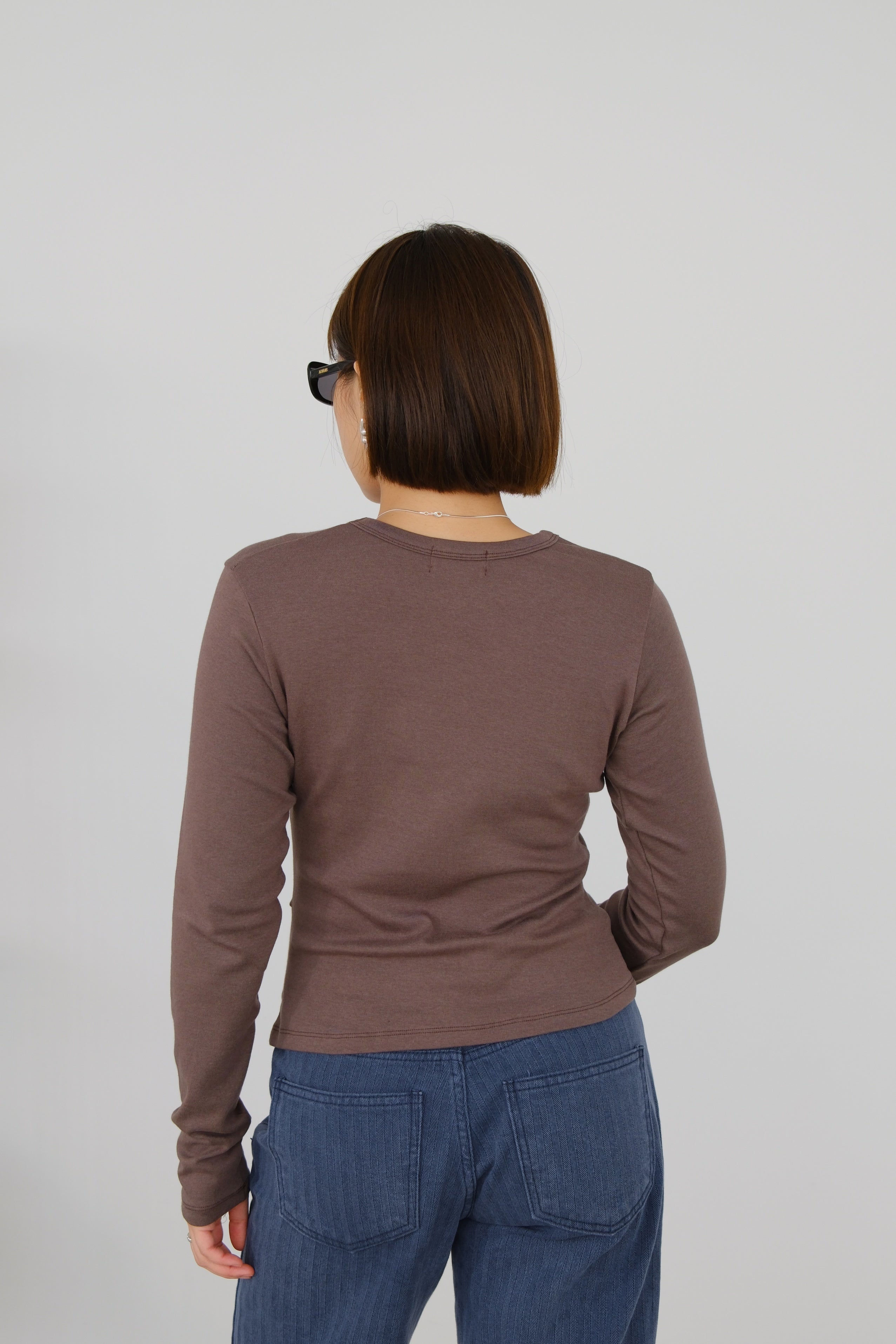 Drape Side Long Sleeve Tee