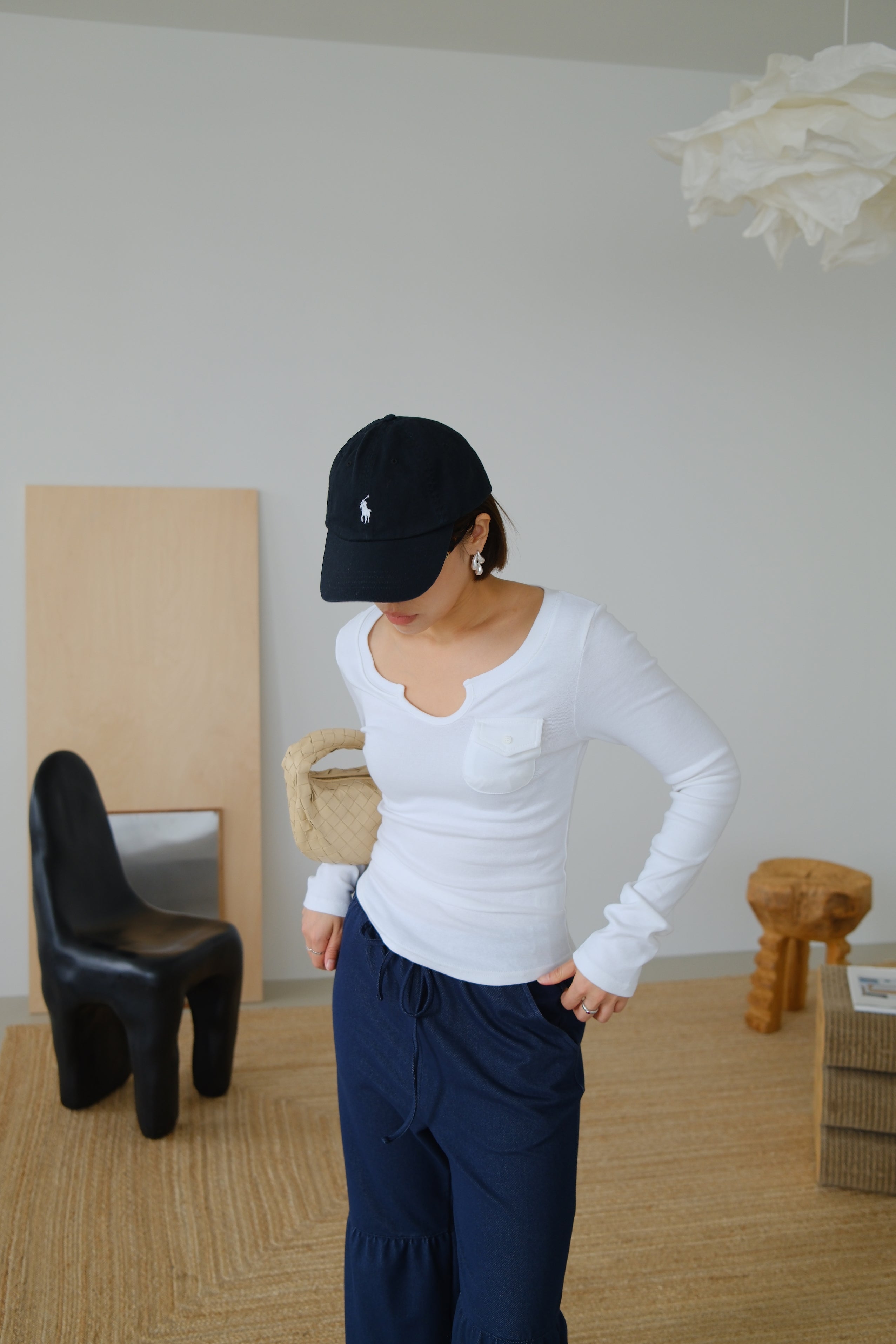 Mia Mini Pocket Long Sleeve Top