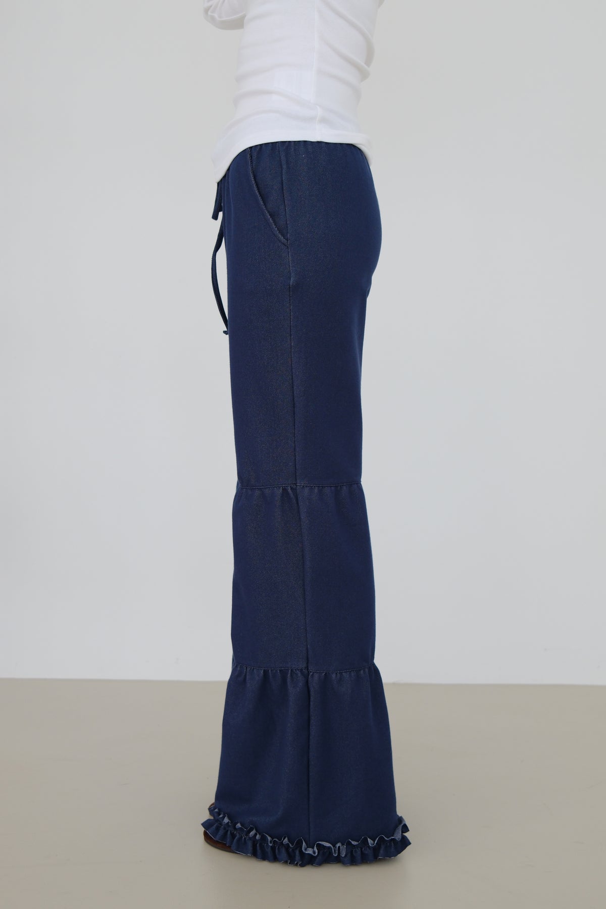 Demi Panel Flare Denim Pants