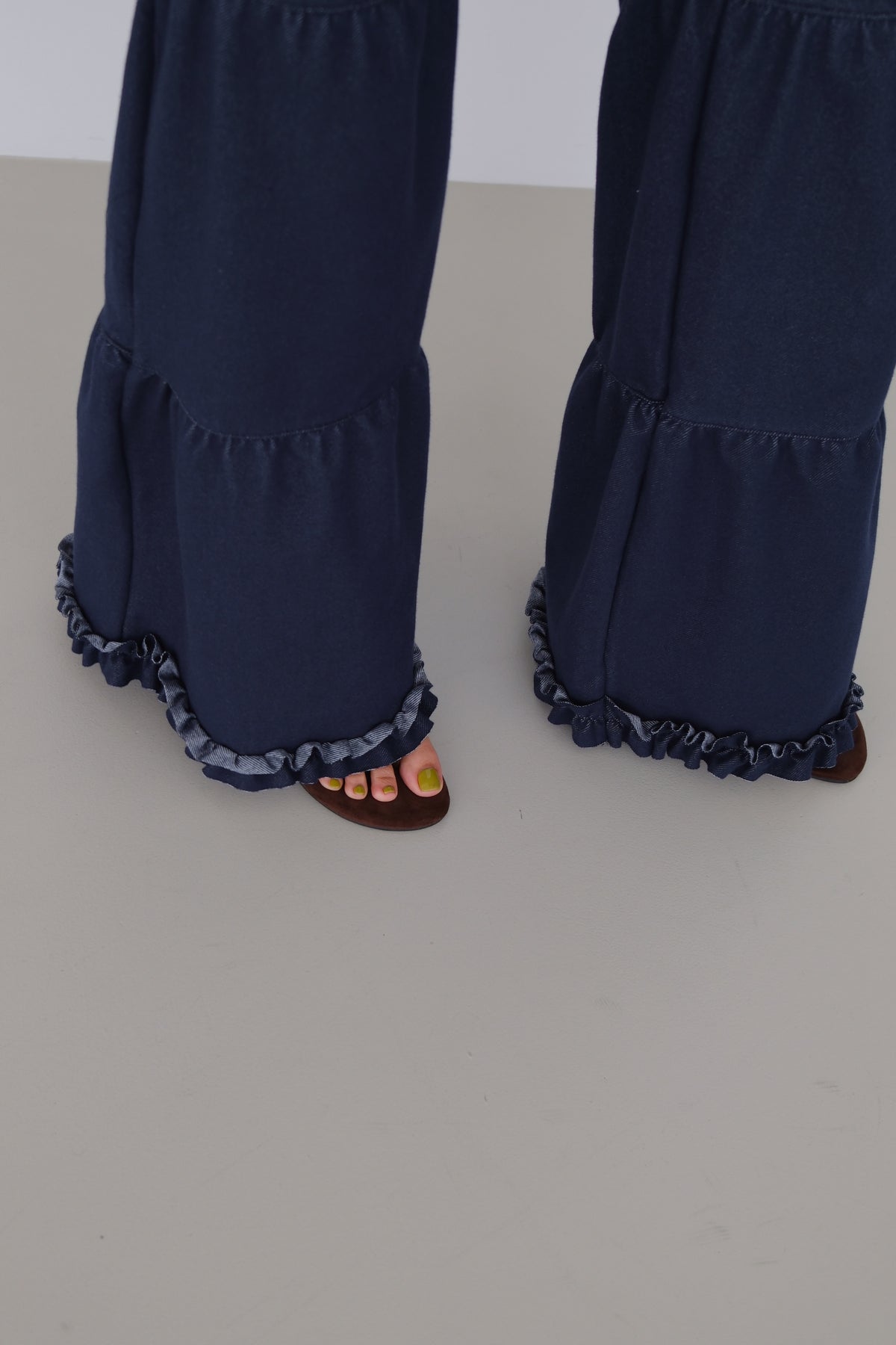 Demi Panel Flare Denim Pants