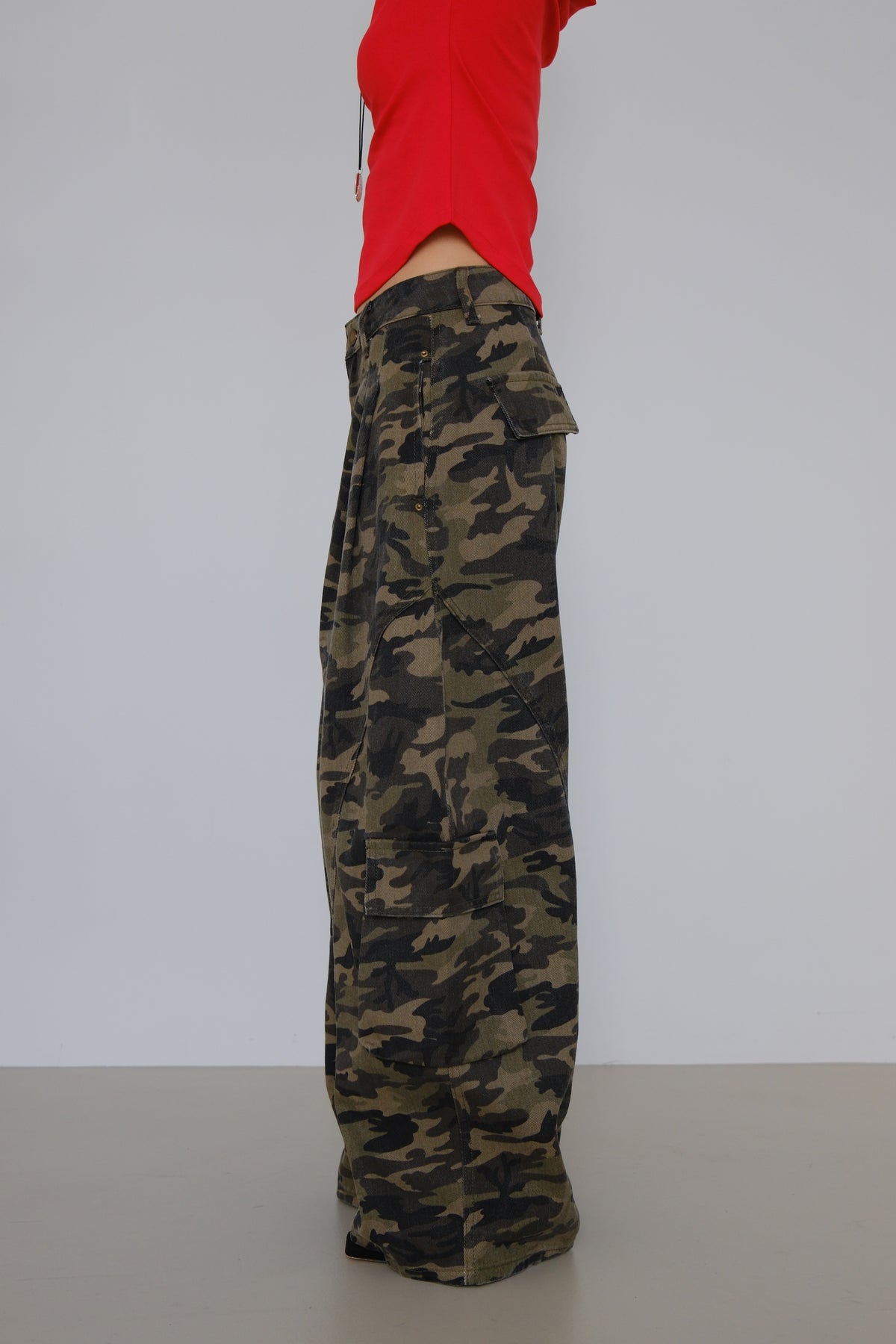 Ryder Camo Barrel Pants