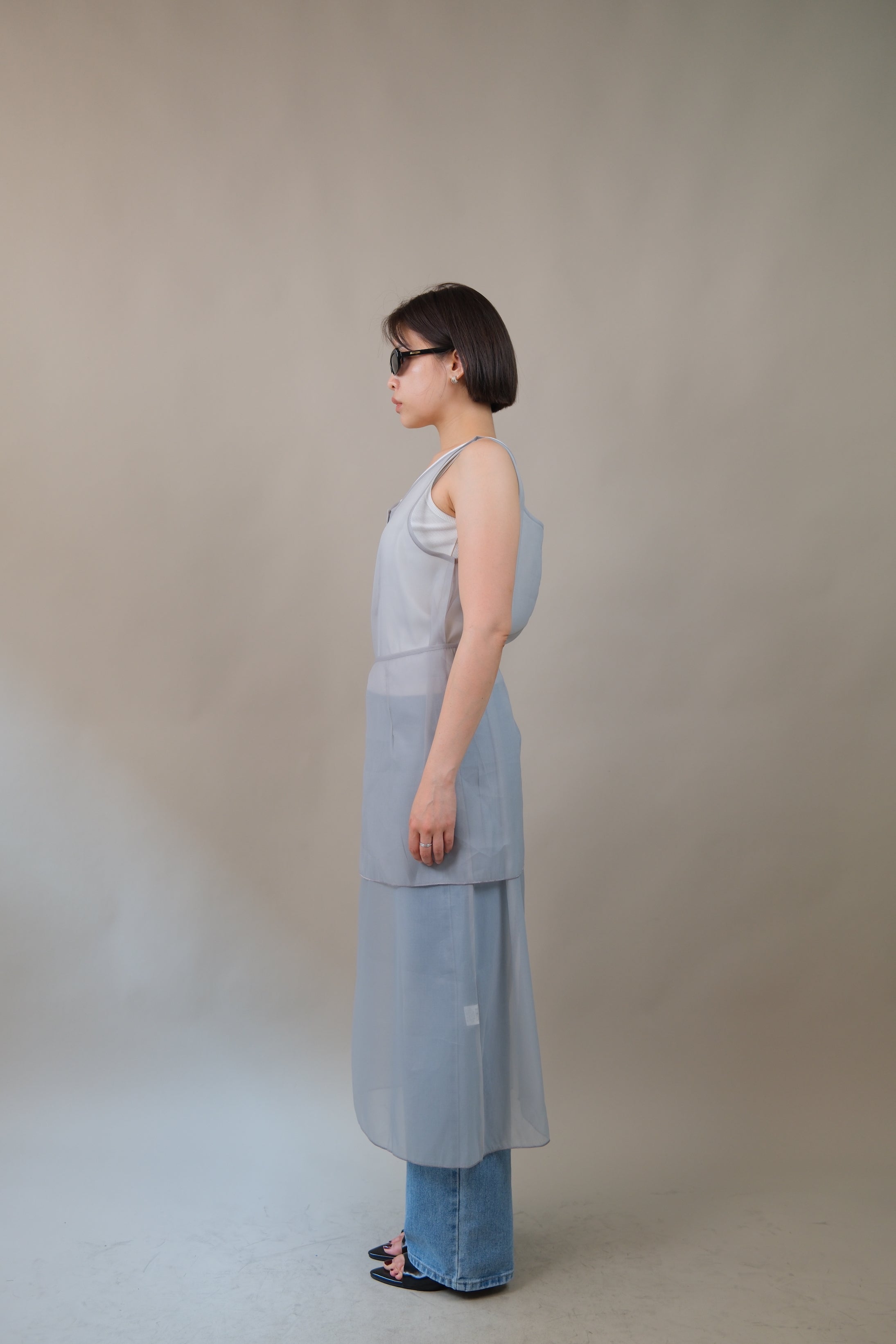 Sheer Overlay Maxi Dress