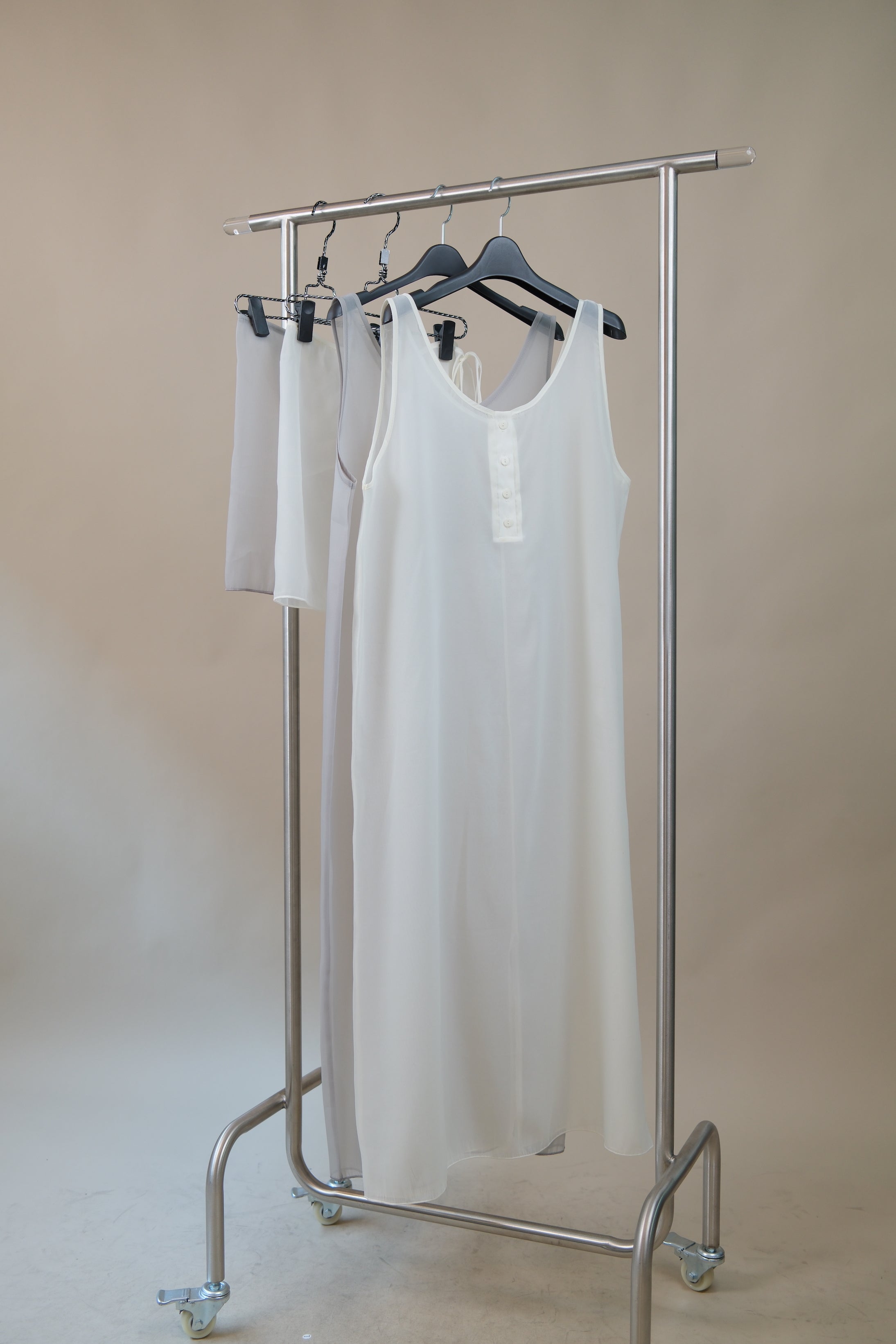 Sheer Overlay Maxi Dress