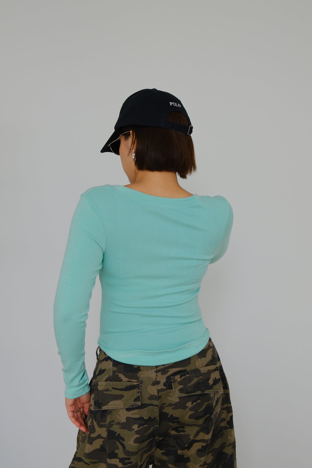 Nara Soft Button V-Neck Top