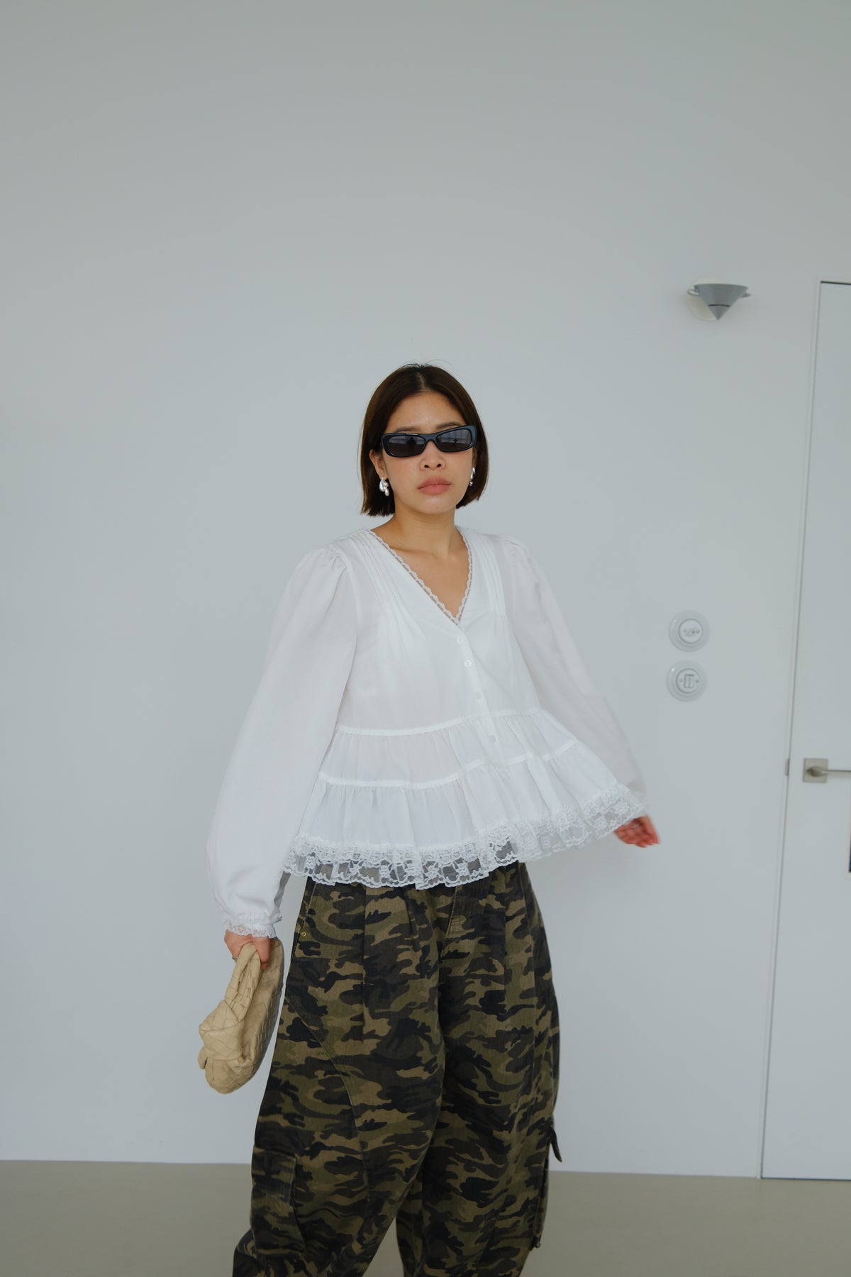 Sylvie Tiered Ruffle Blouse