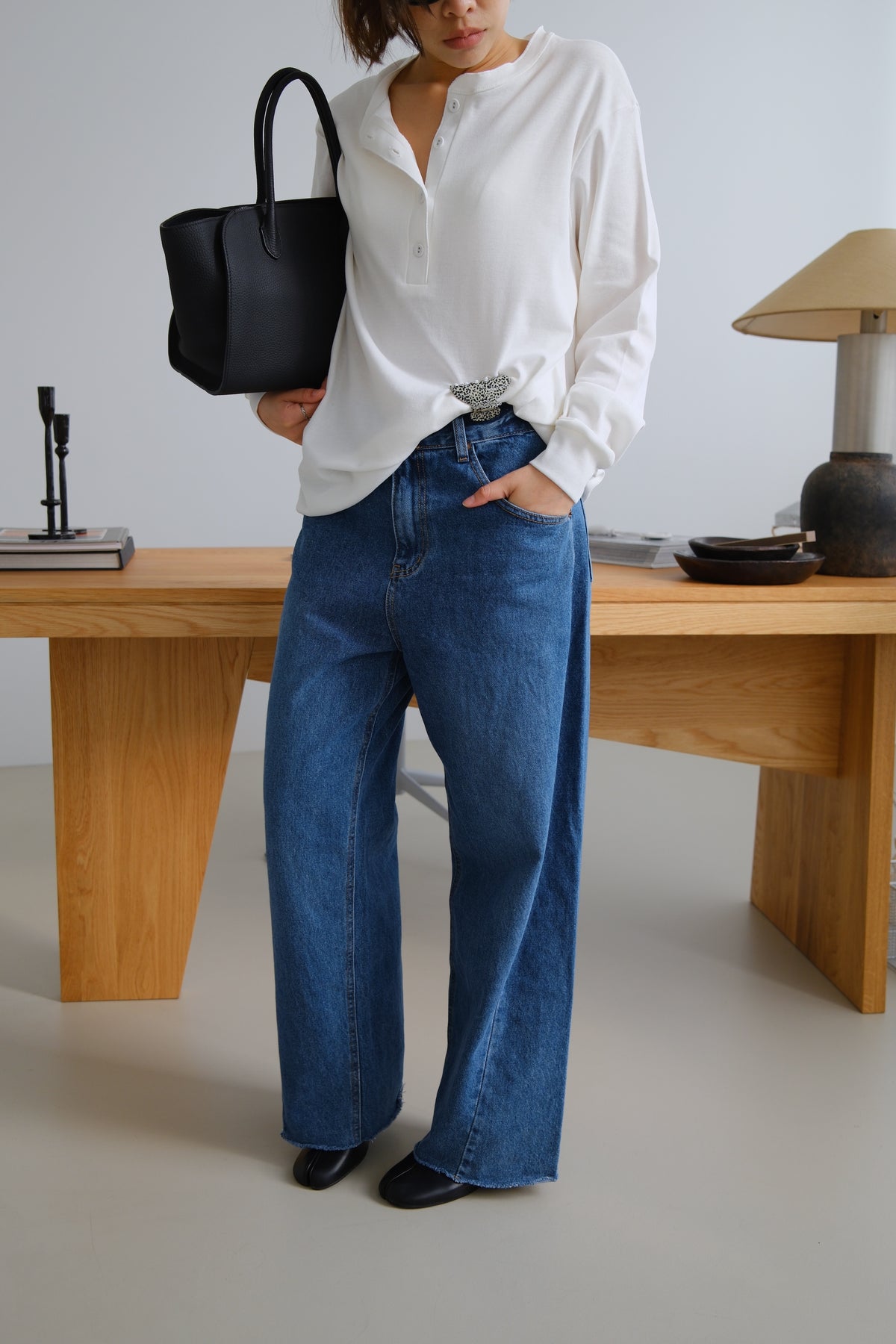 Riley Adjustable Waist Straight Jeans