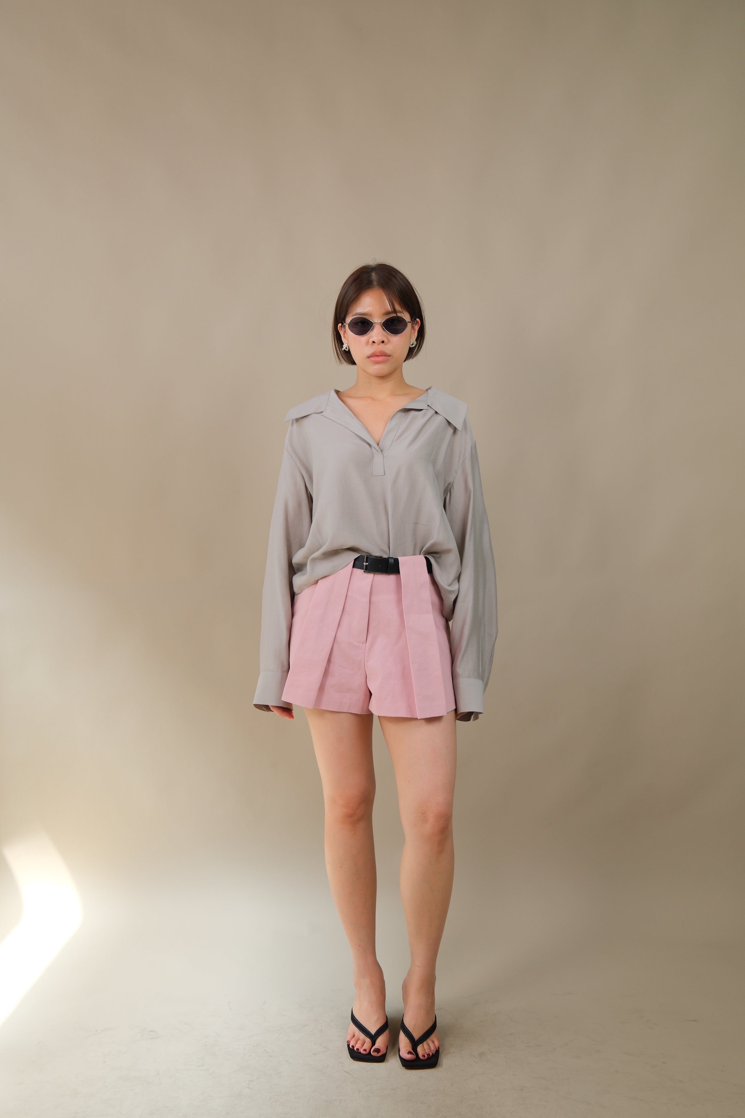 Lindi Structured Pleat Shorts