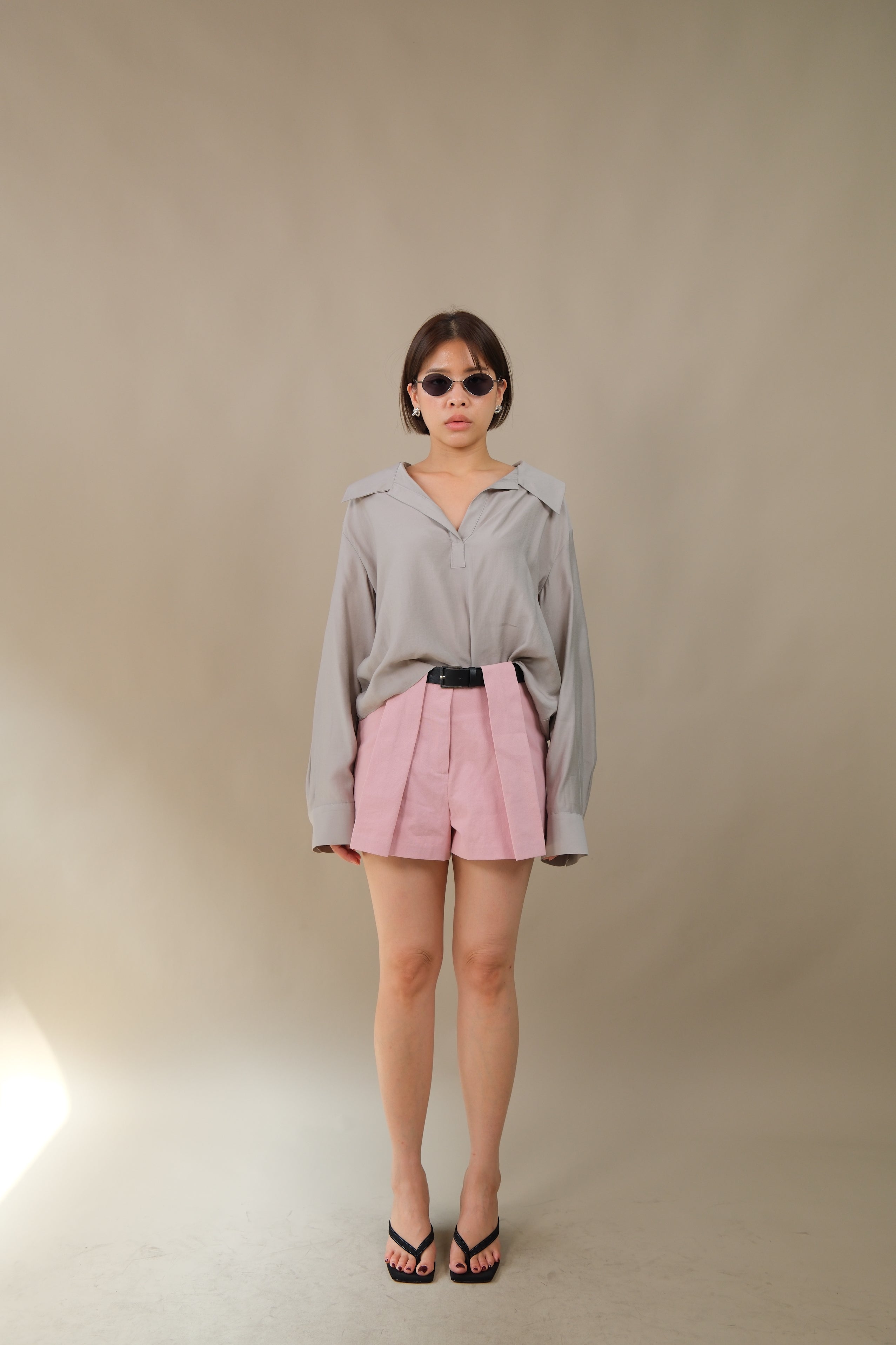 Flowy Sheer Polo Shirt