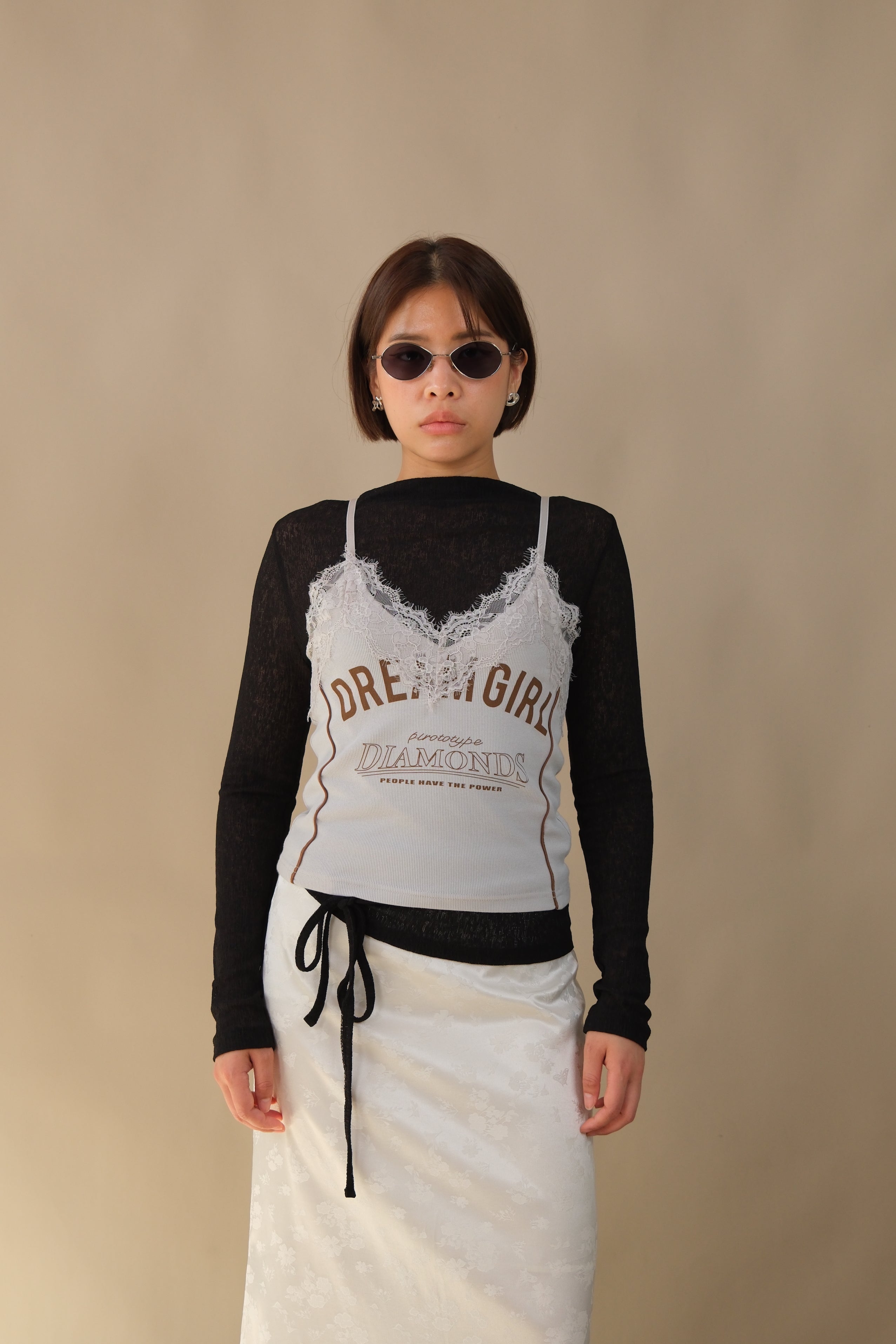 Dreamgirl Lace edge cami top