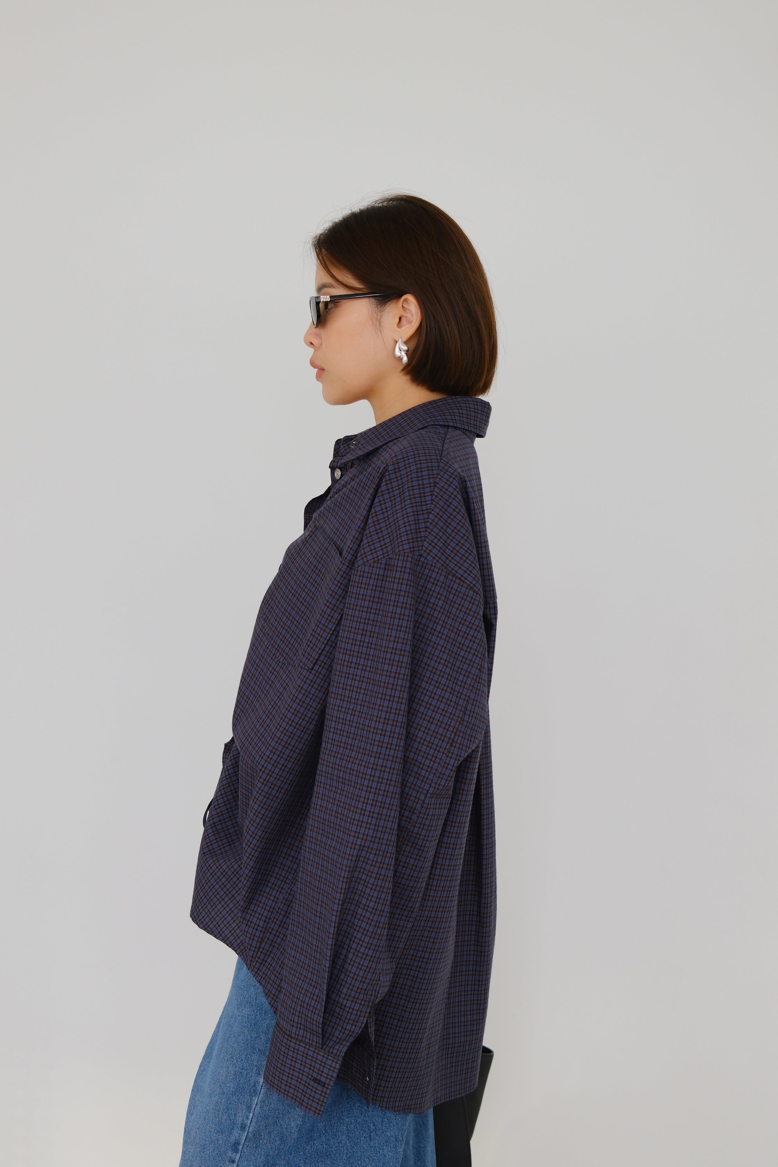 Aster Ruched Oversized Shirt