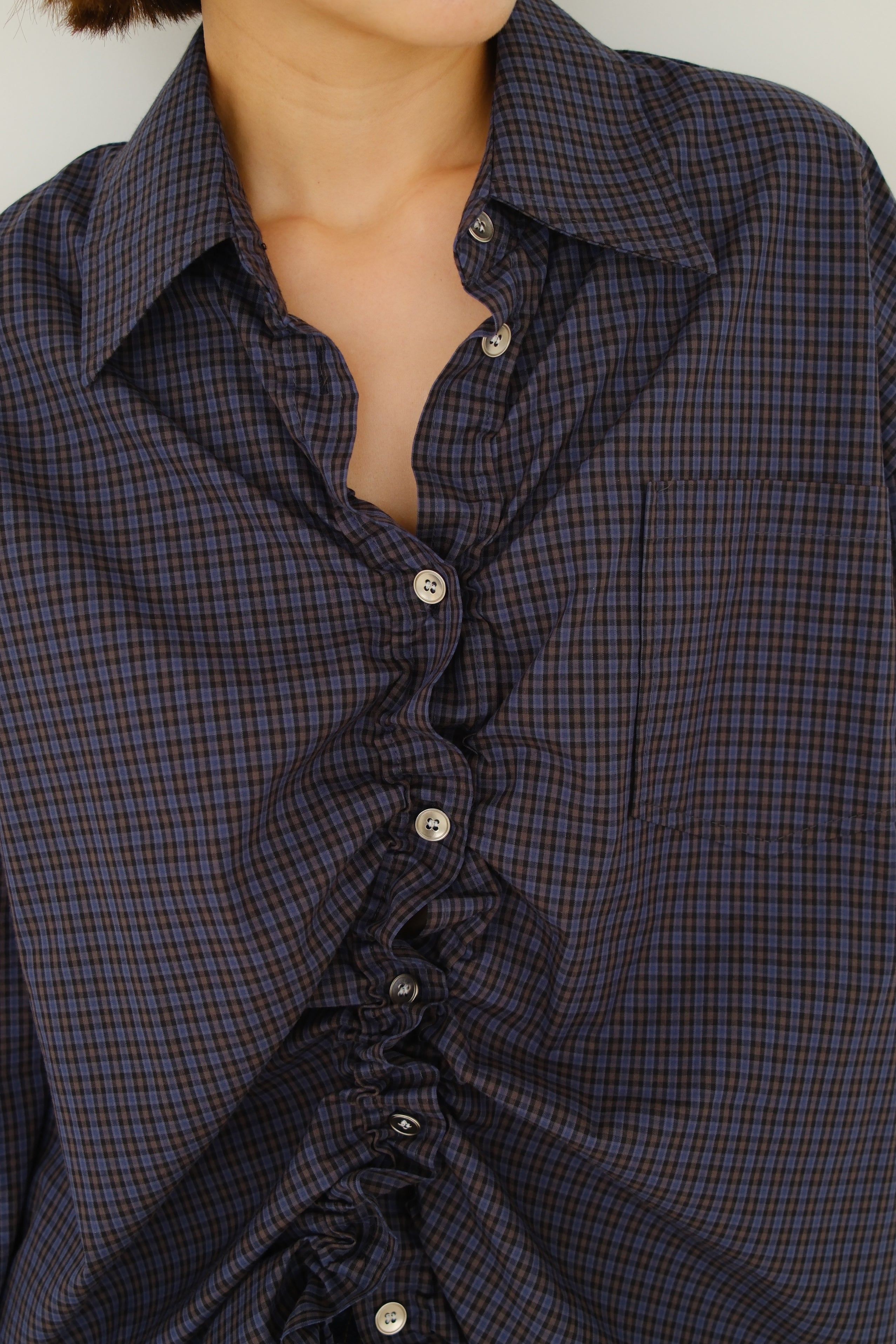 Aster Ruched Oversized Shirt