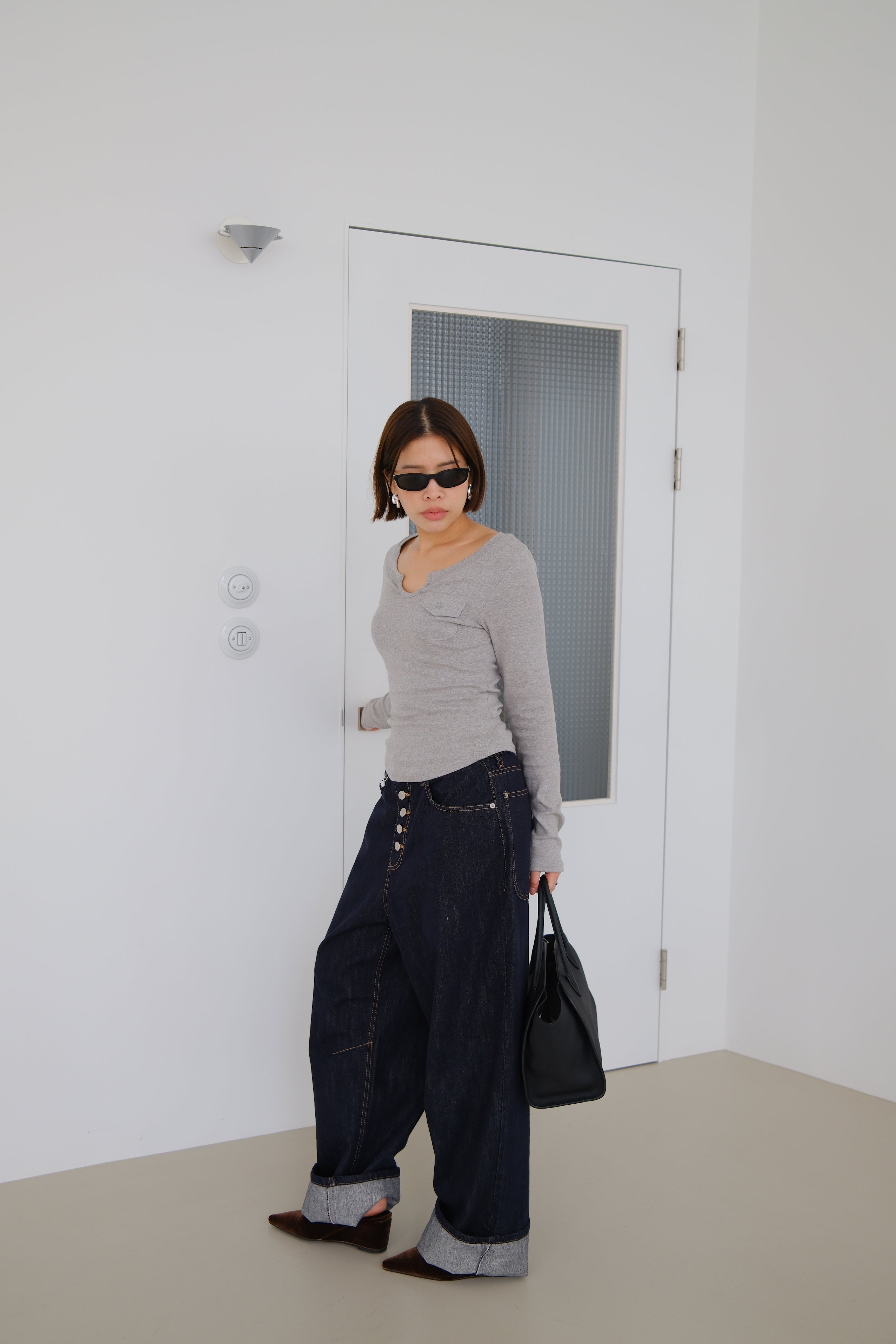Mia Mini Pocket Long Sleeve Top