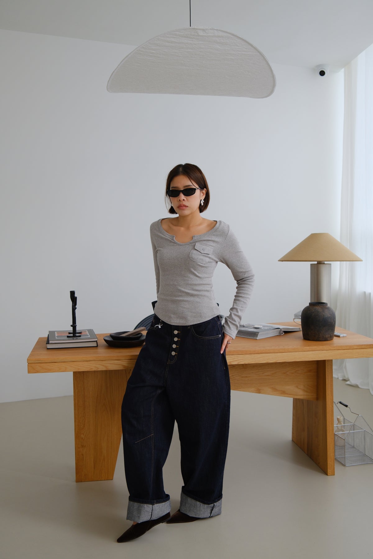 Mia Mini Pocket Long Sleeve Top
