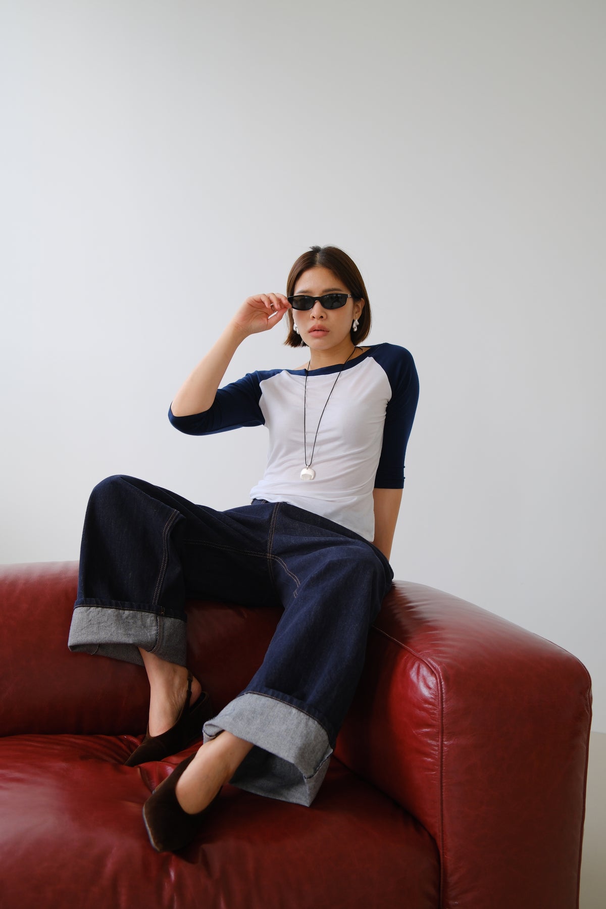 Romy Boat Neck Raglan Tee