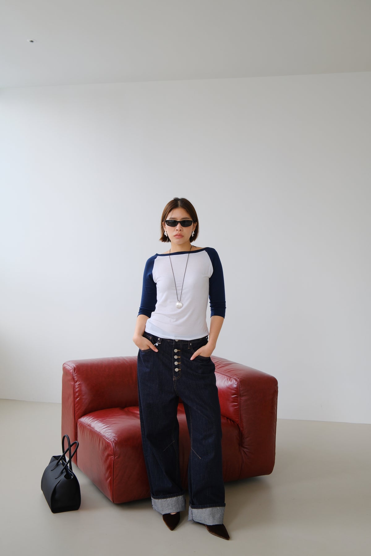 Romy Boat Neck Raglan Tee
