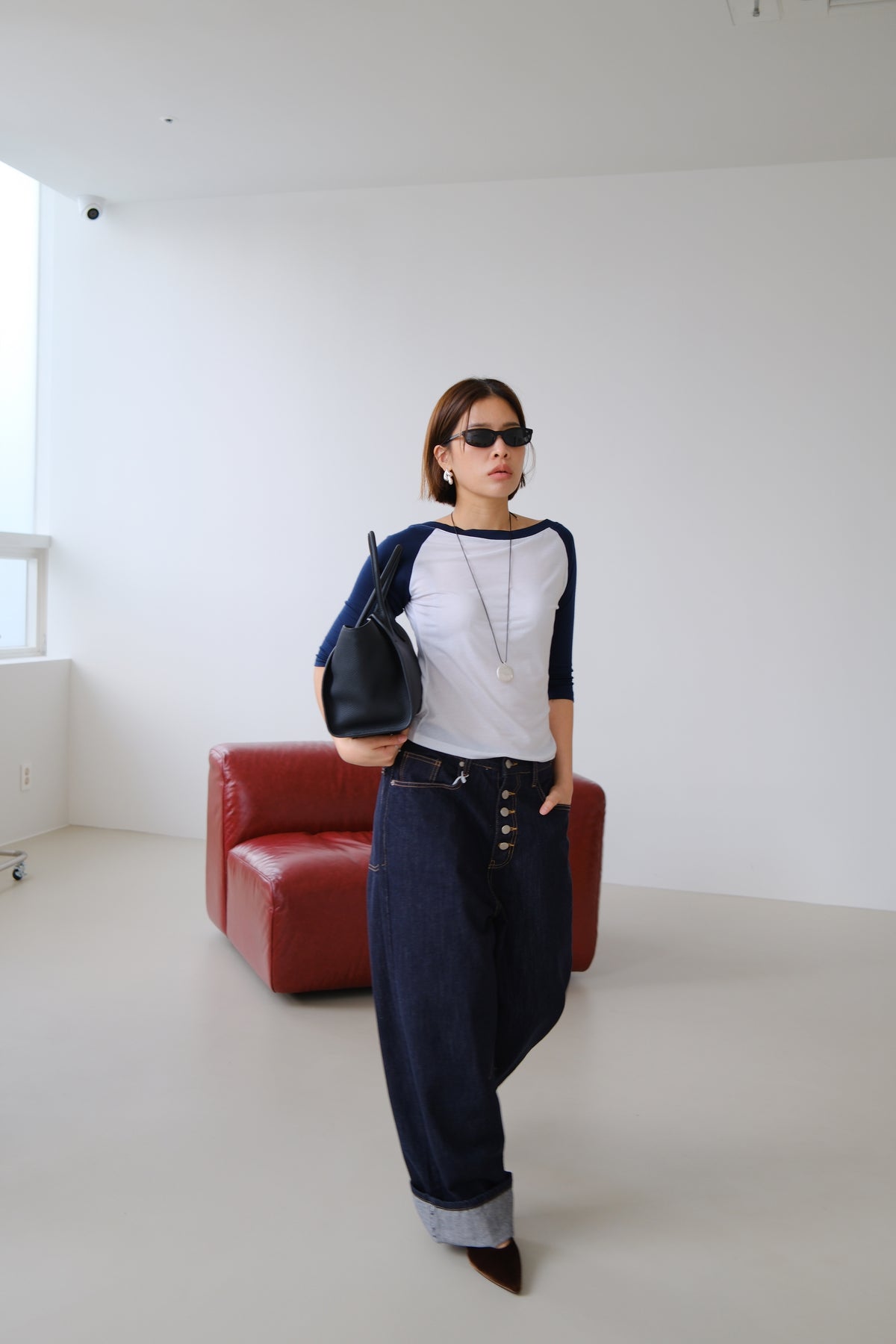 Romy Boat Neck Raglan Tee