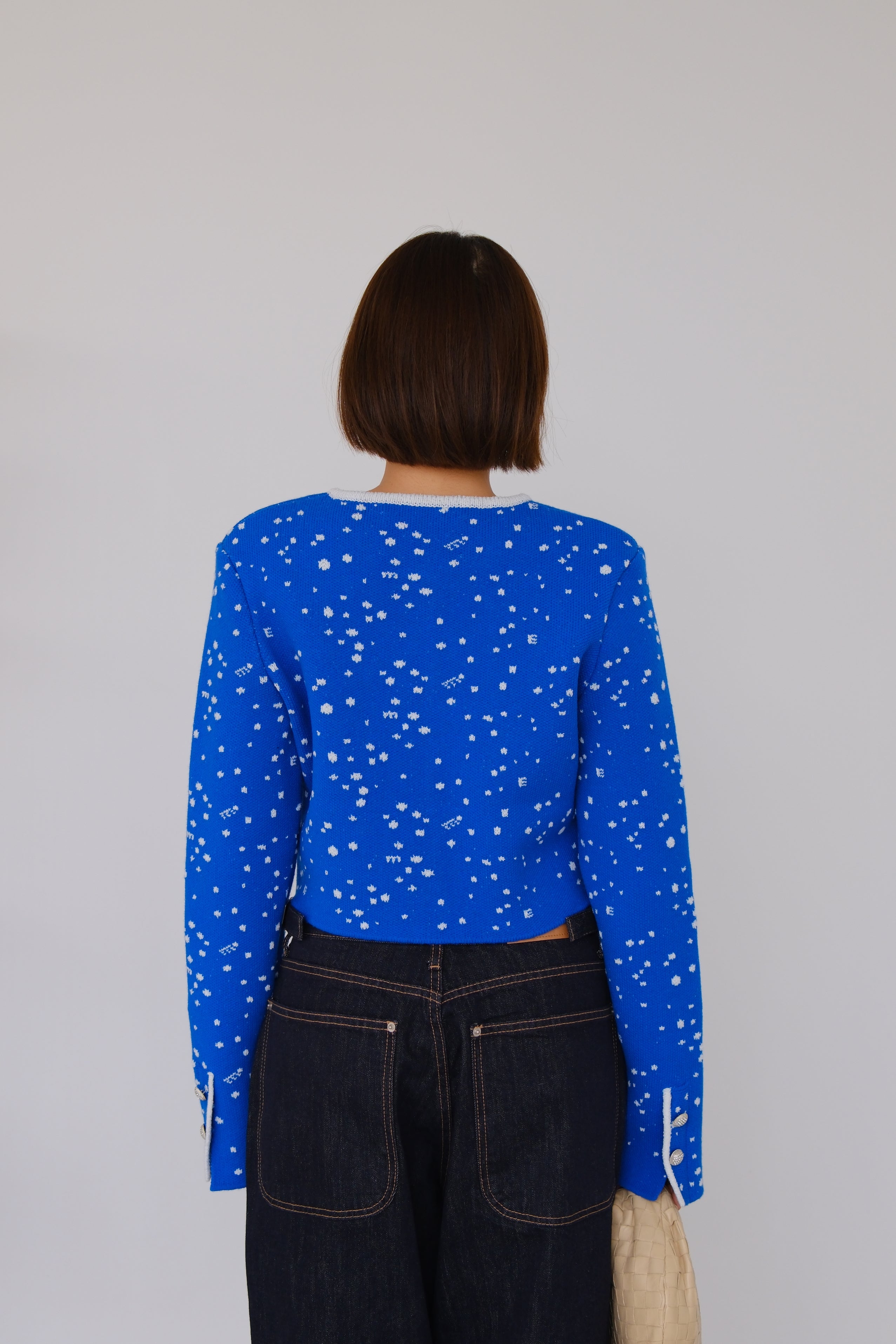 Odette Speckled Crop Cardigan