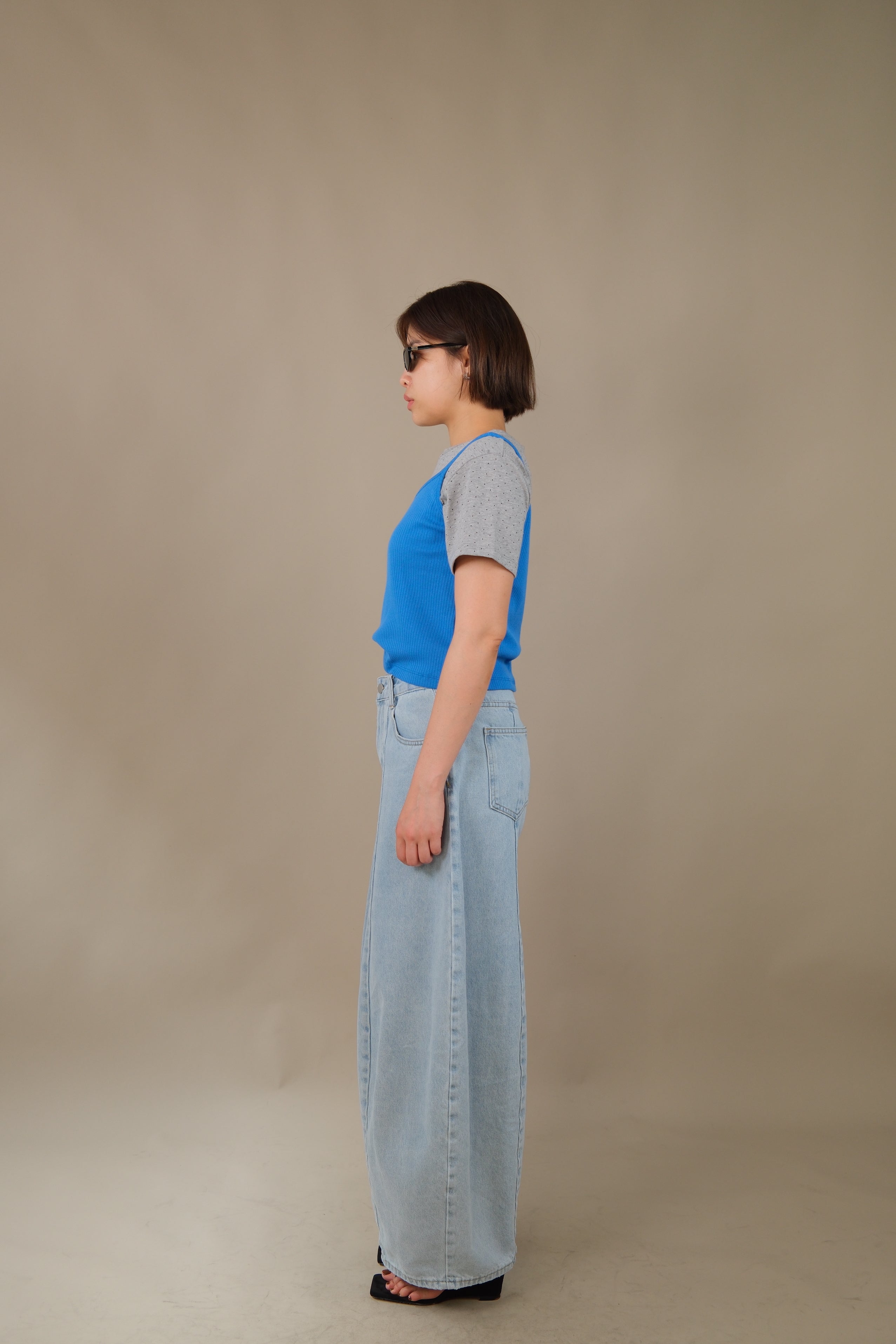 Cloudy blue Balloon jeans