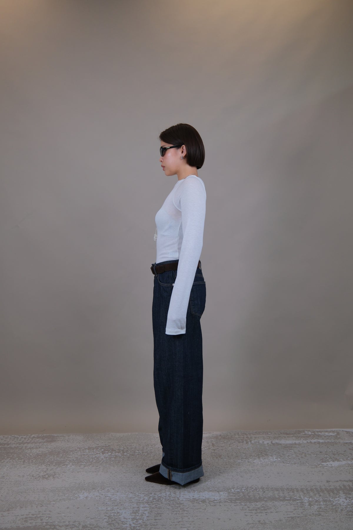 Aimee Fitted Boat Neck Tee