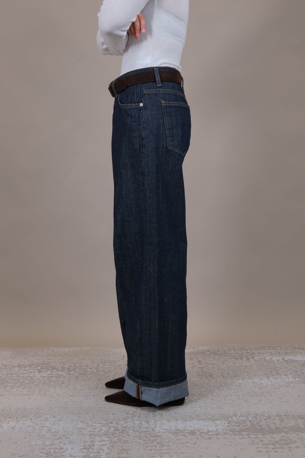 Reese Raw Straight Jeans