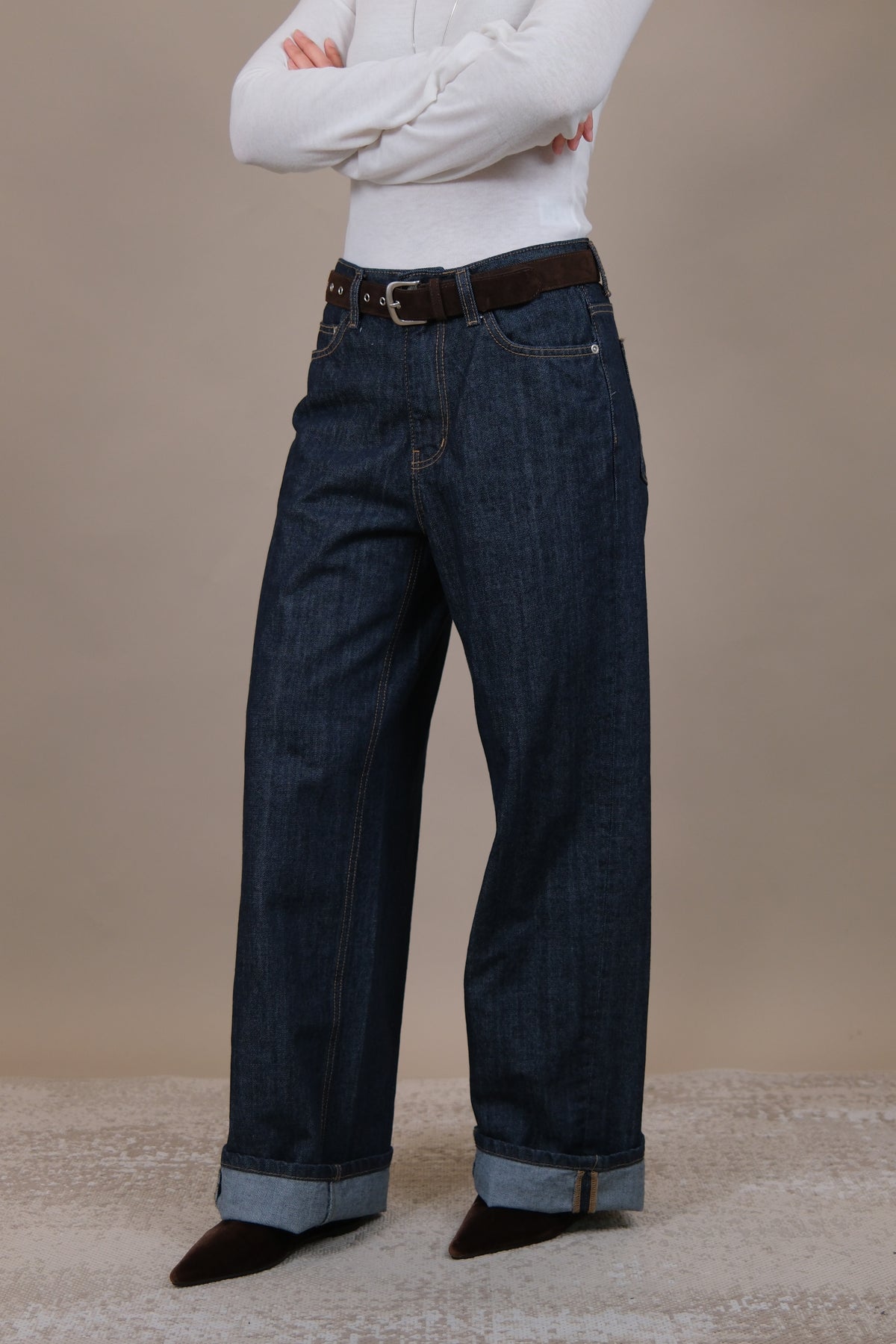 Reese Raw Straight Jeans