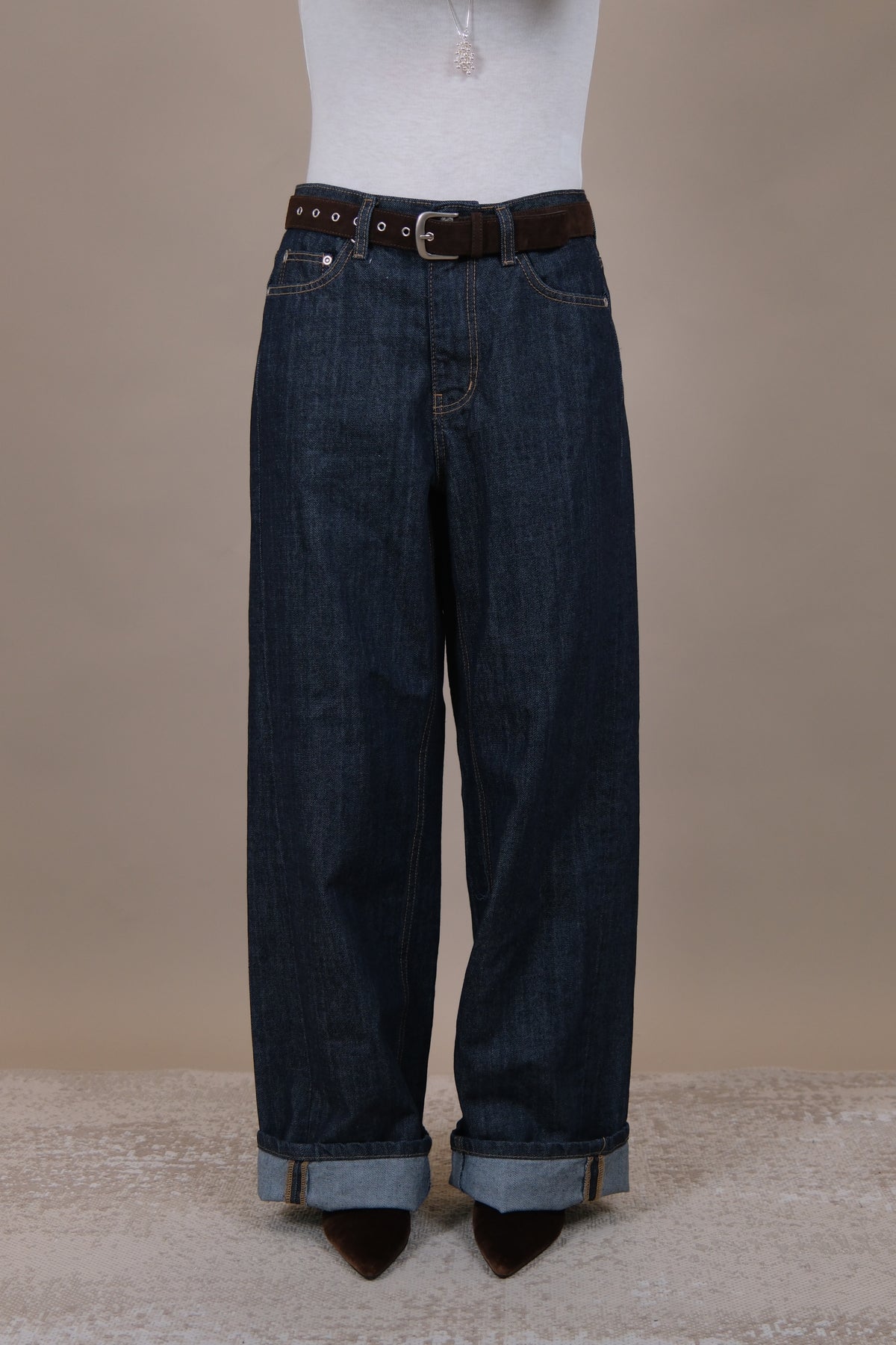 Reese Raw Straight Jeans