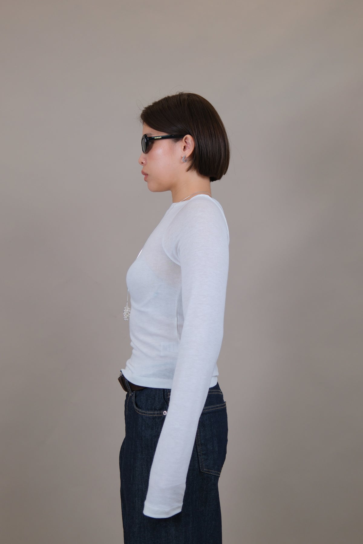 Aimee Fitted Boat Neck Tee