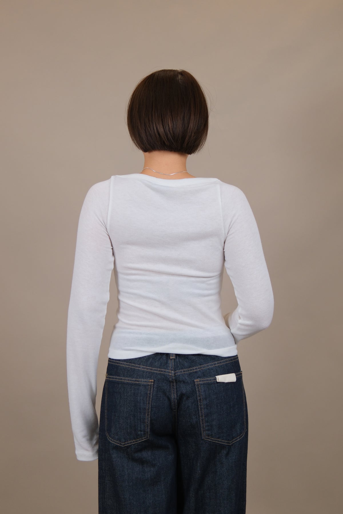 Aimee Fitted Boat Neck Tee