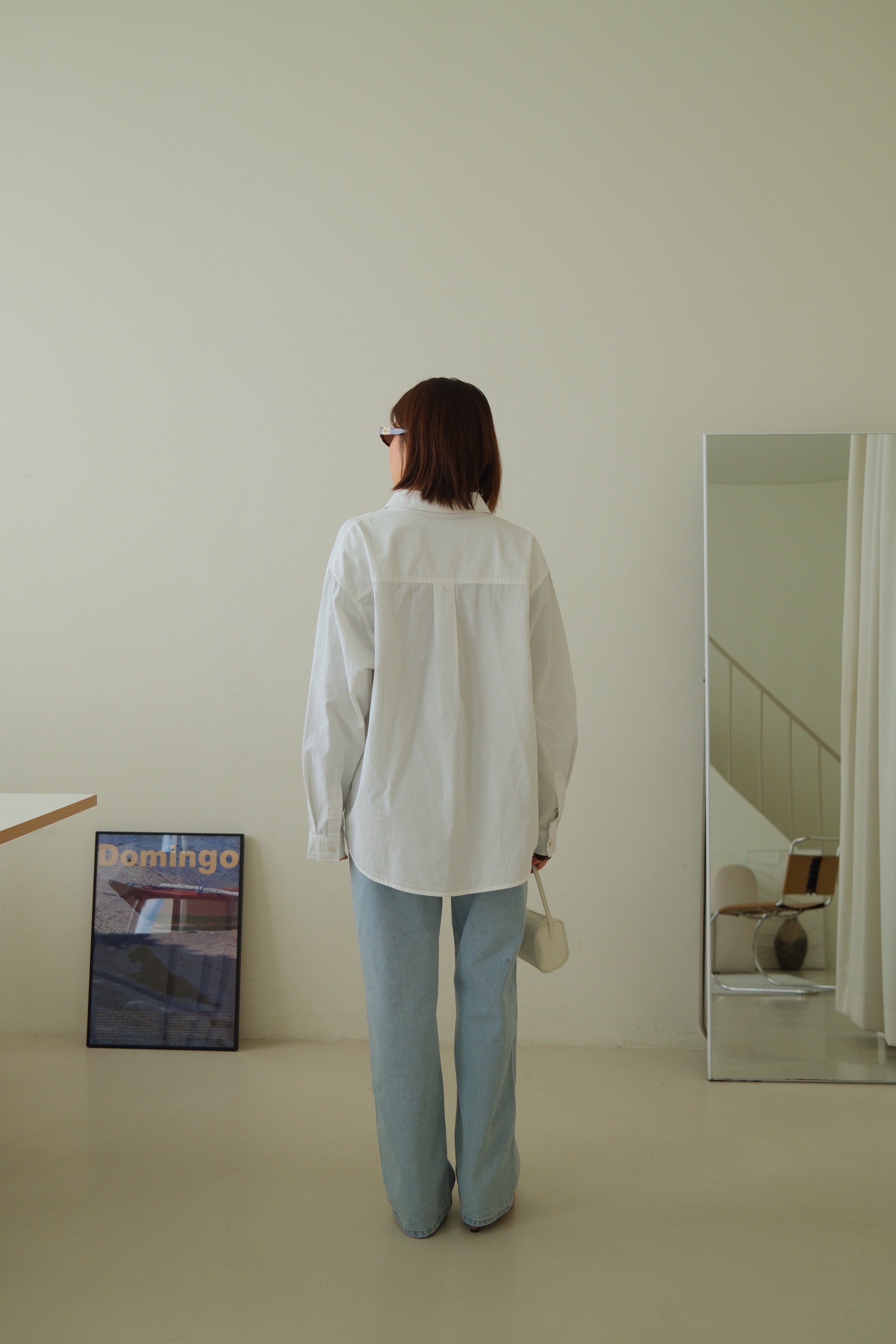 Mini pocket oversized shirt