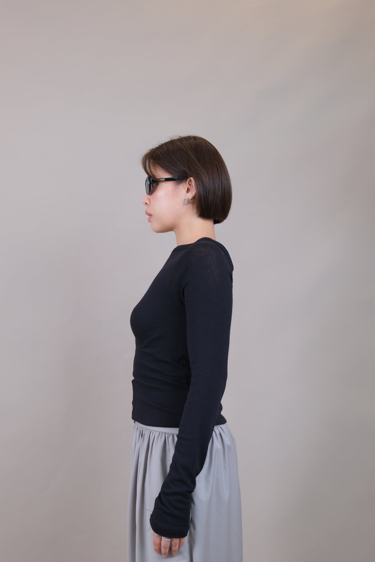 Aimee Fitted Boat Neck Tee