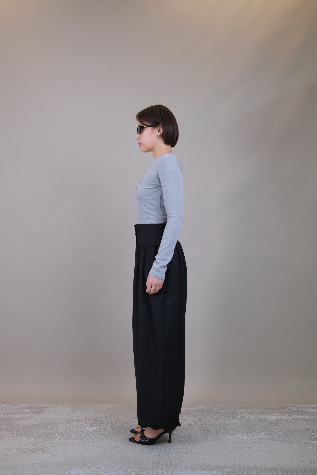 Elara Button Waist Balloon Pants
