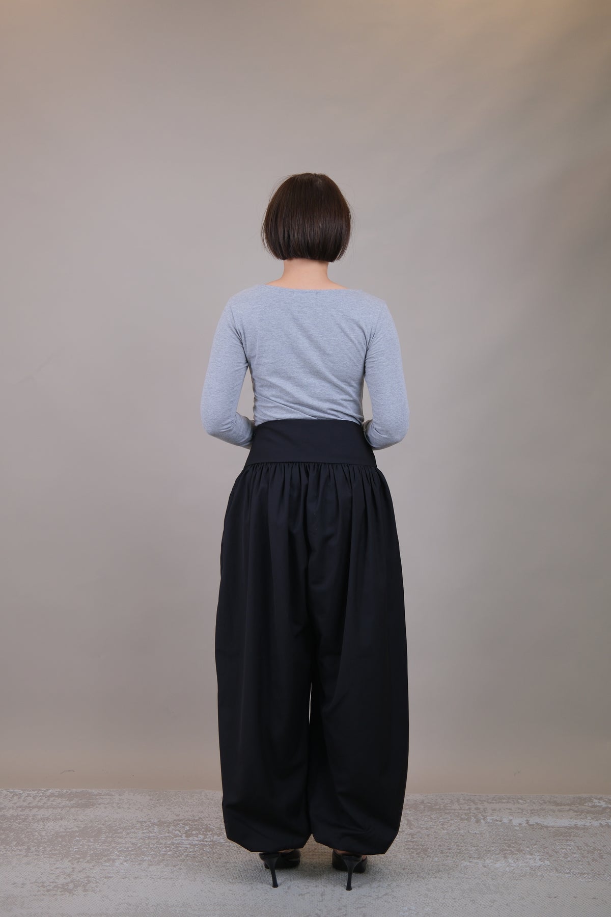 Elara Button Waist Balloon Pants