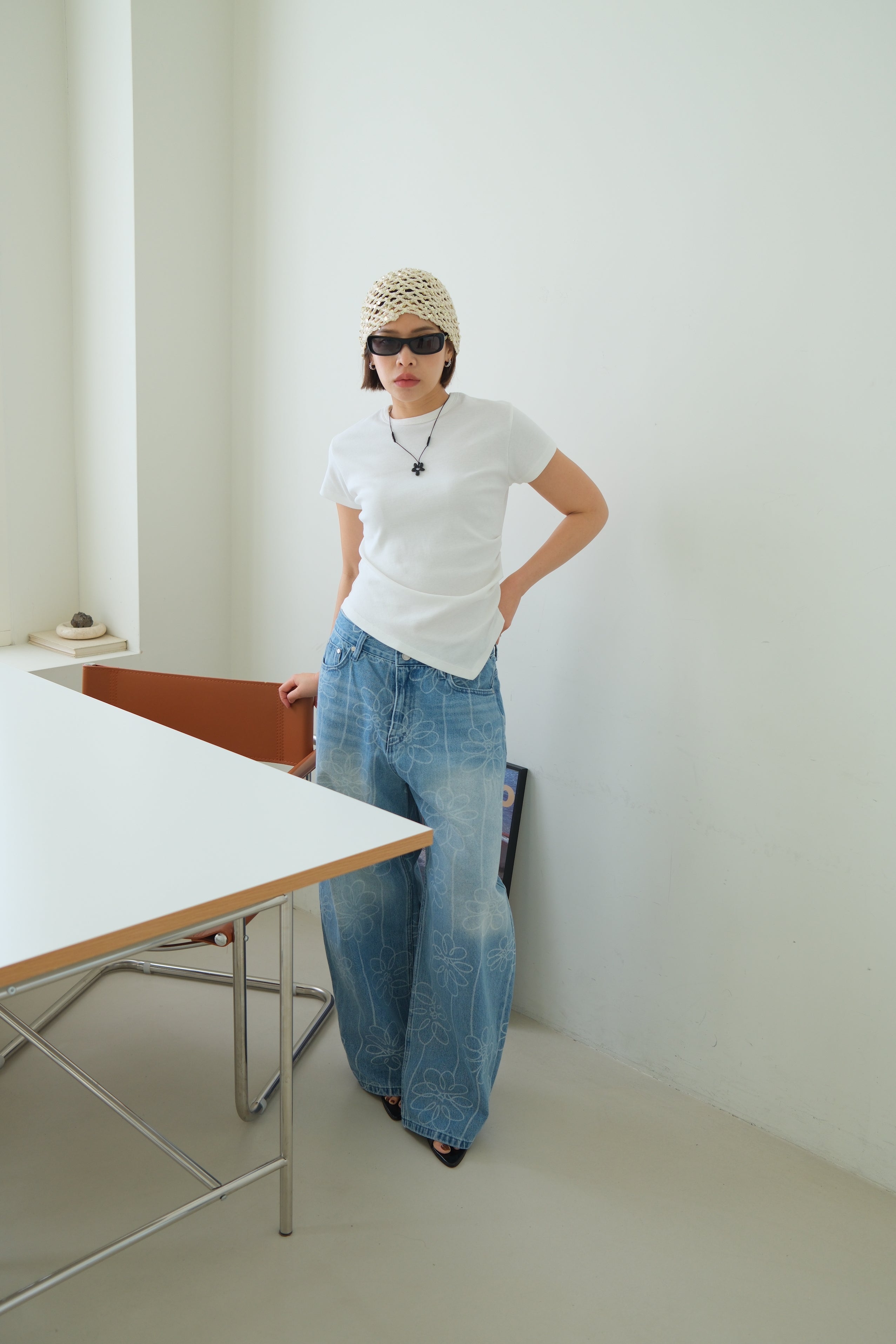 Botanical Barrel-Fit Jeans