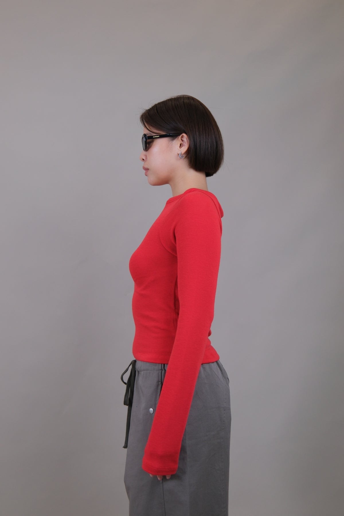 Aimee Fitted Boat Neck Tee