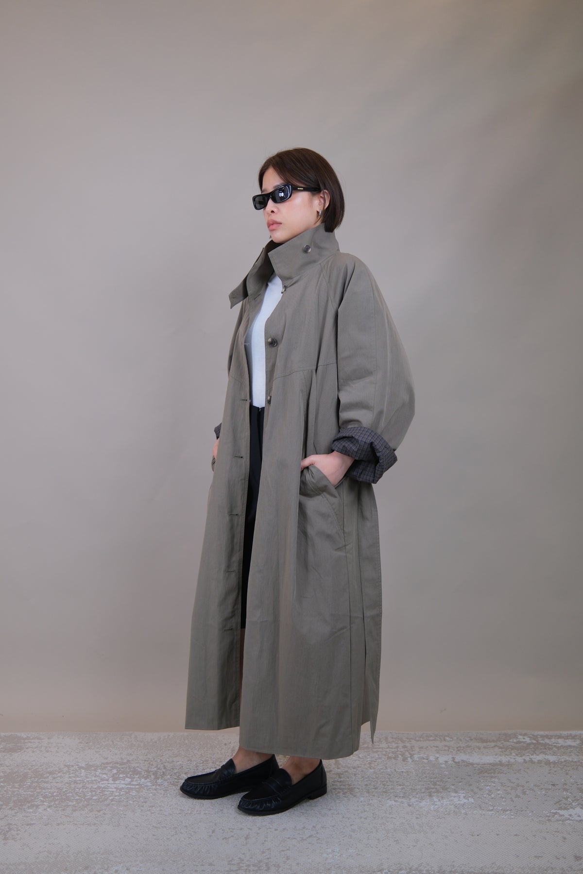 Briar Plaid Lined Trench Coat