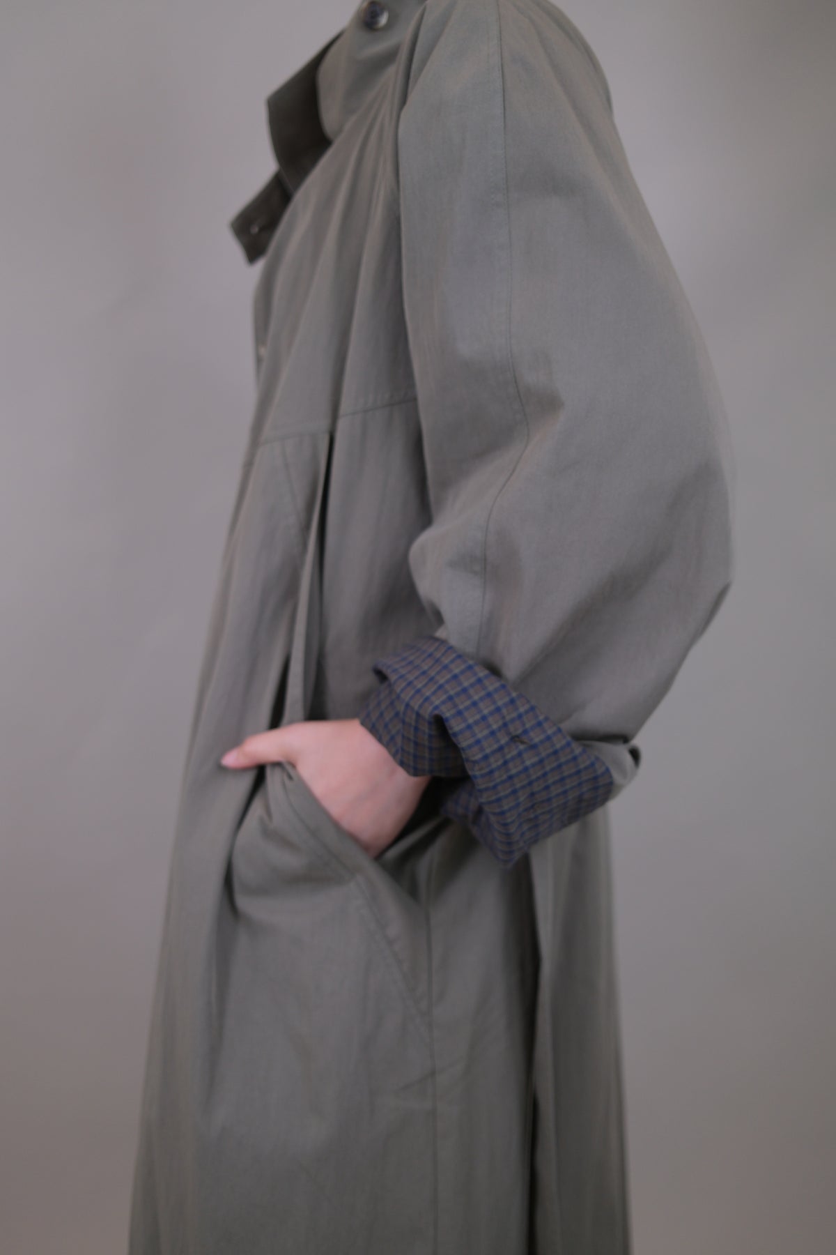 Briar Plaid Lined Trench Coat